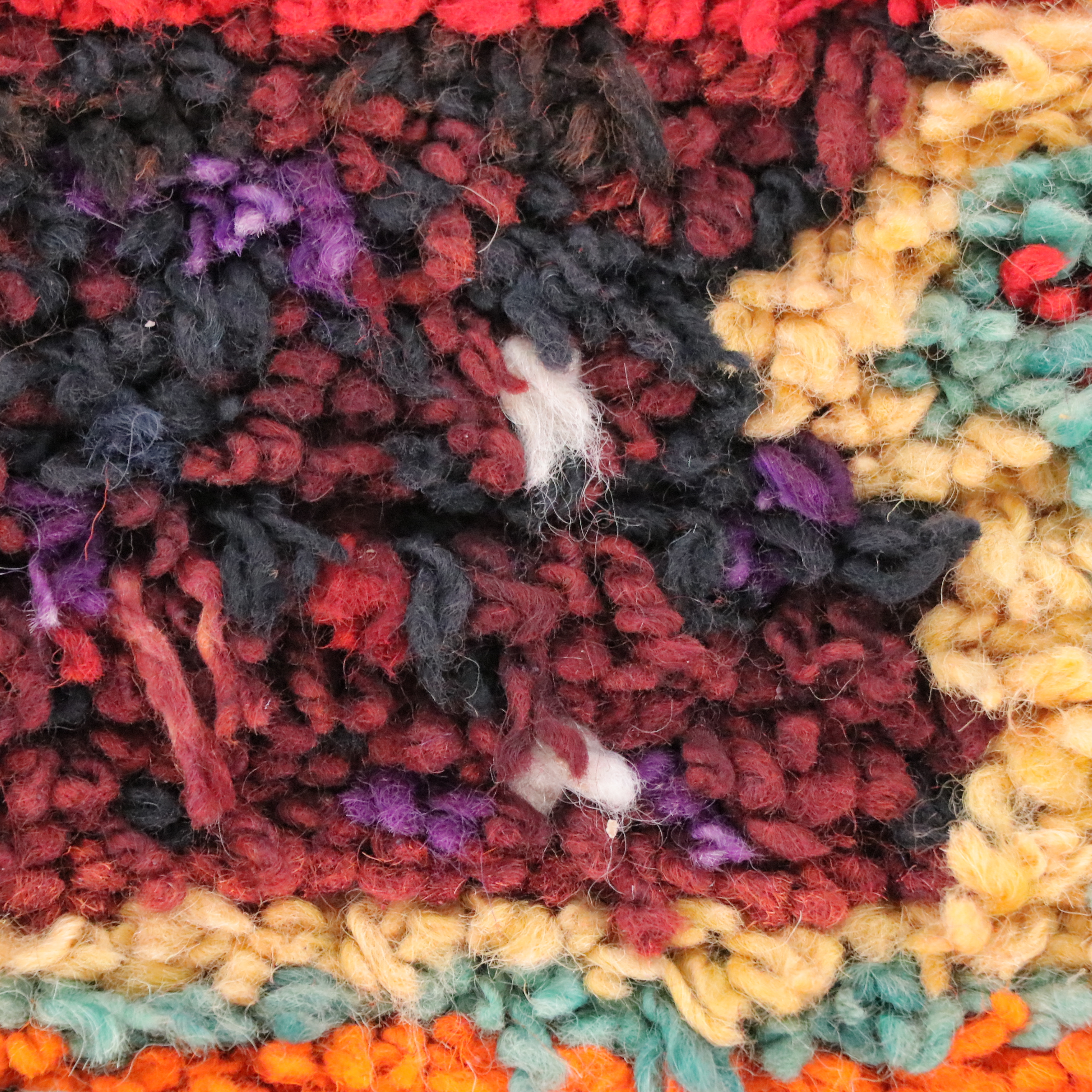 2'10 x 10'3 Hand-Knotted Moroccan Berber Carpet Runner Long Rug