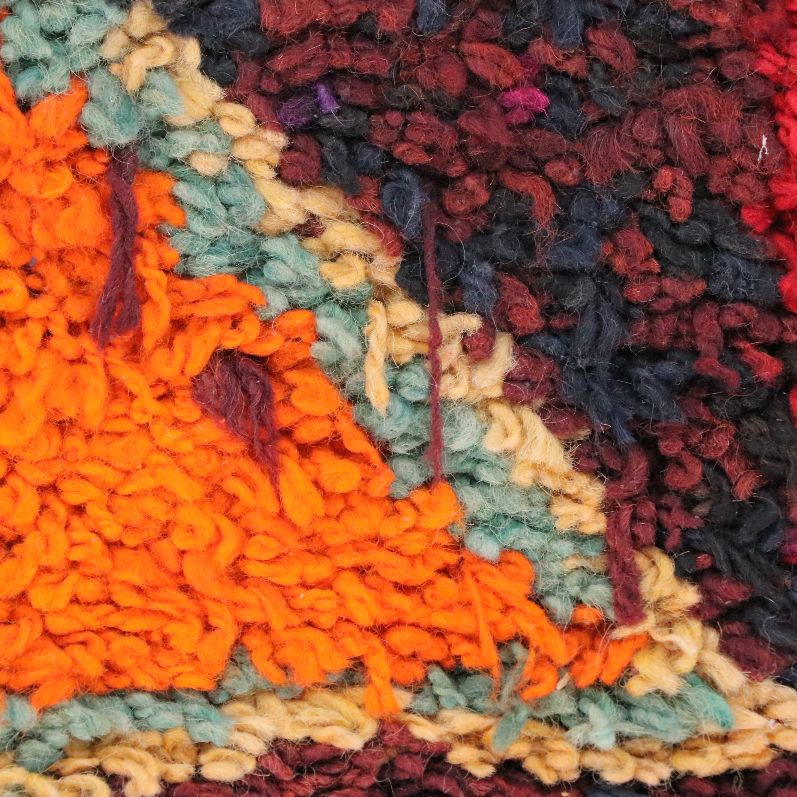 2'10 x 10'3 Hand-Knotted Moroccan Berber Carpet Runner Long Rug