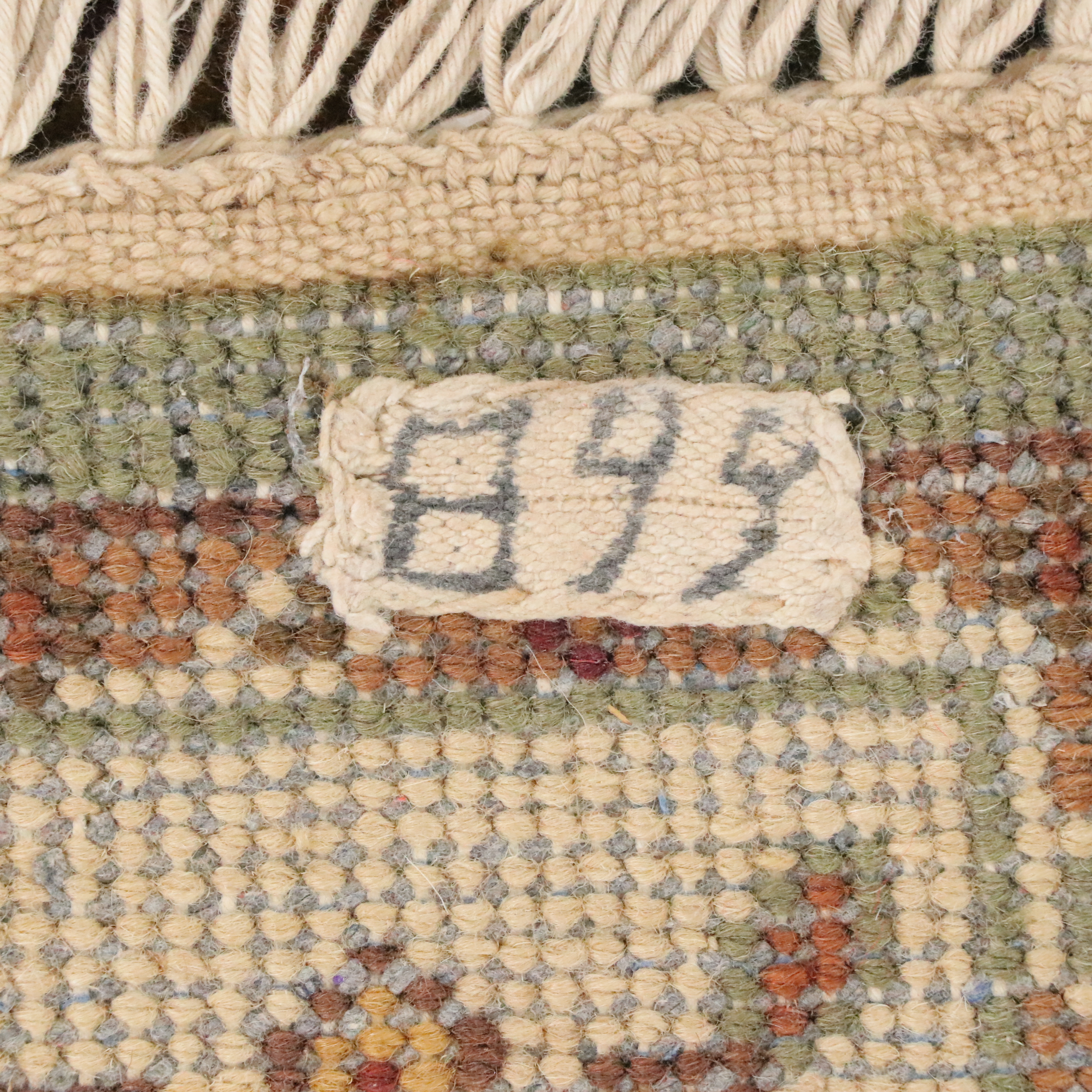 3' x 4'8 Hand-Knotted Indian Agra Area Rug