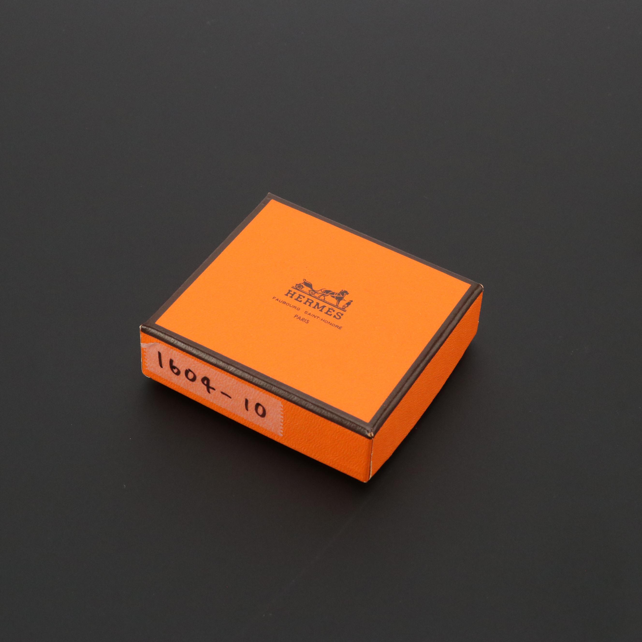 Hermès Bijouterie Fantaisie Clou de Selle Clip-On Earrings in Box