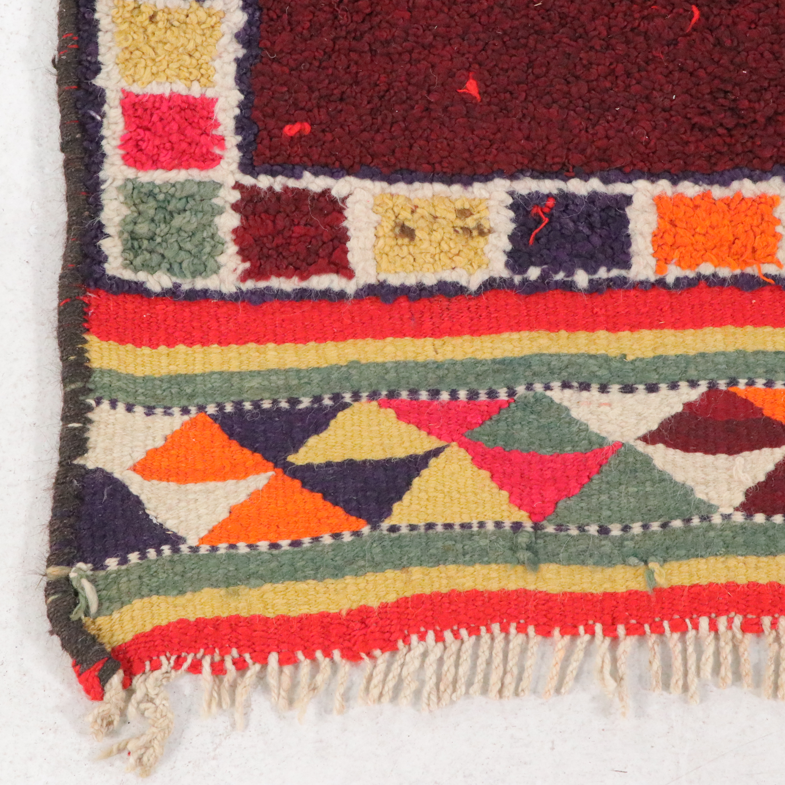 3'2 x 11'7 Hand-Knotted Moroccan Berber Carpet Runner Long Rug