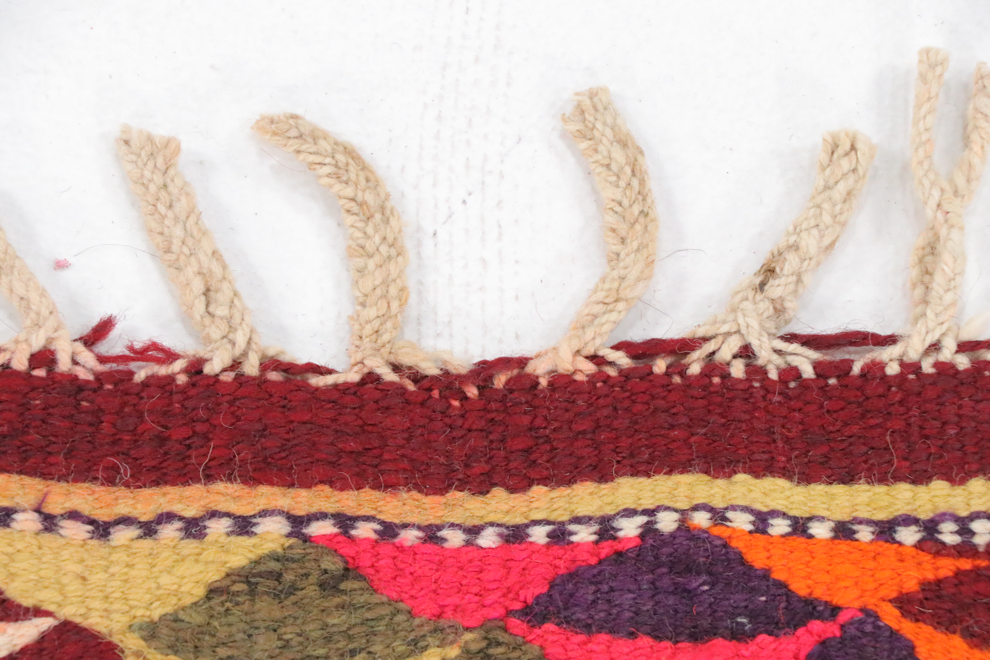 3'2 x 11'7 Hand-Knotted Moroccan Berber Carpet Runner Long Rug