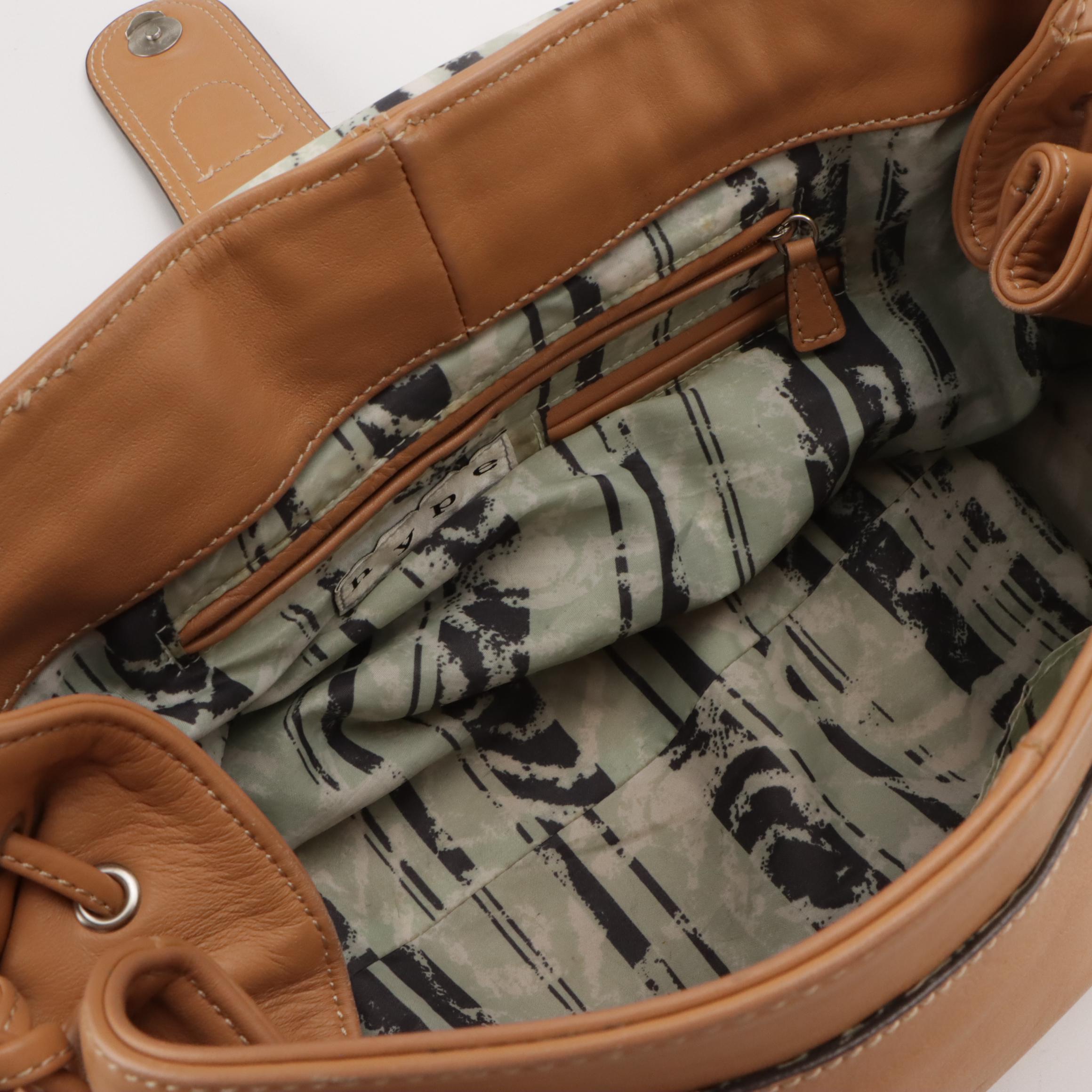 Coach "Soho Lynn" Python Leather Hobo Bag and Hype Tan Leather Buckle-Flap Bag