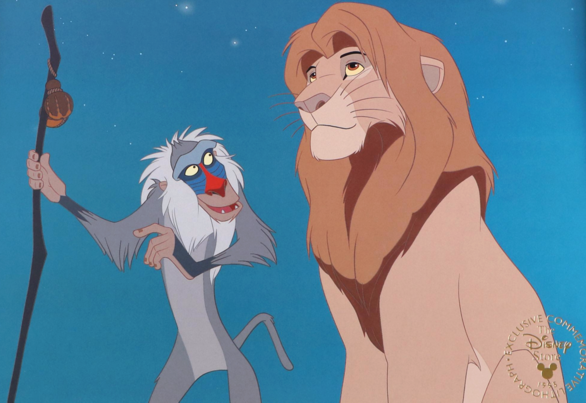 Walt Disney Classic "Snow White" and "The Lion King" Lithographs, 1994–1995