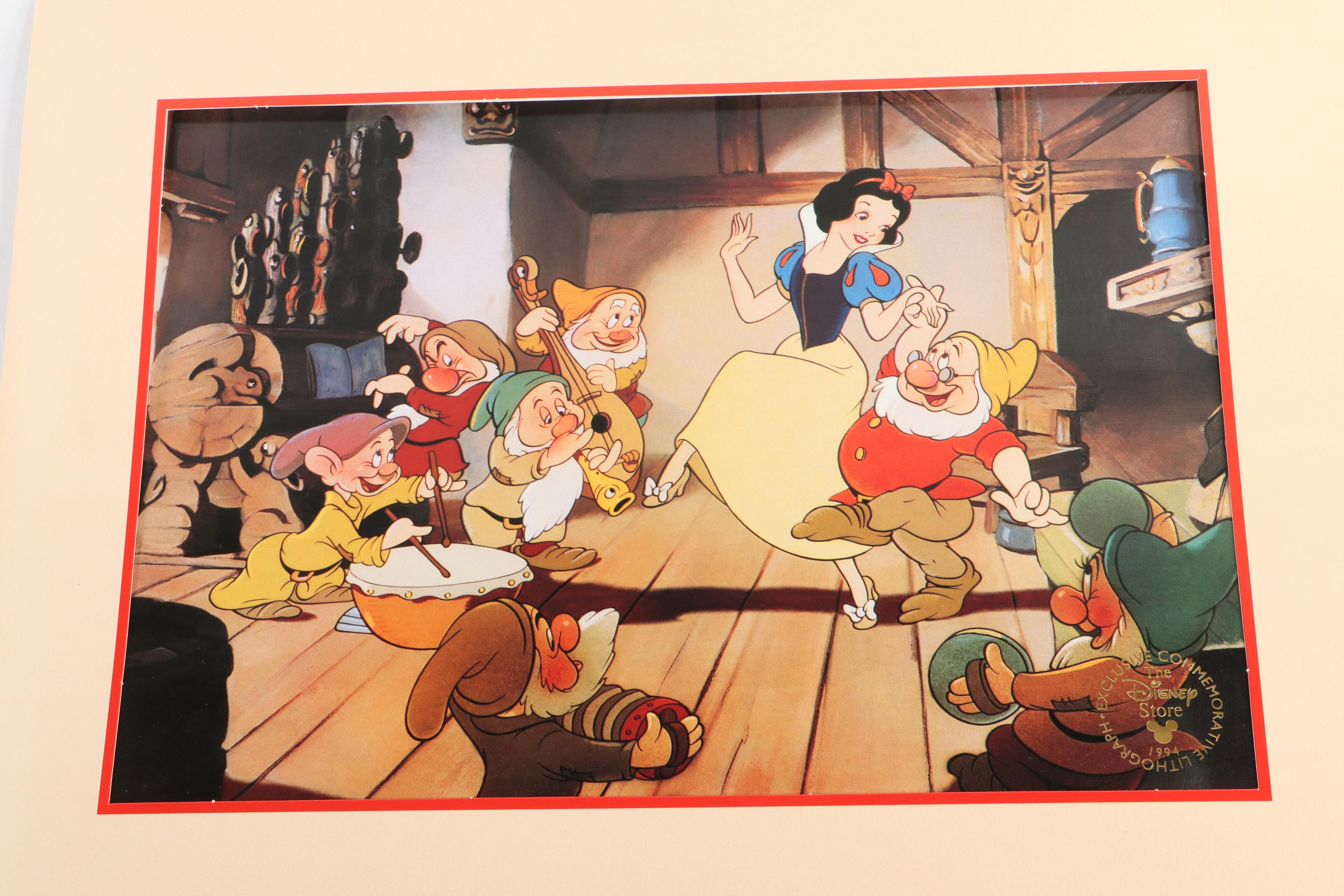 Walt Disney Classic "Snow White" and "The Lion King" Lithographs, 1994–1995