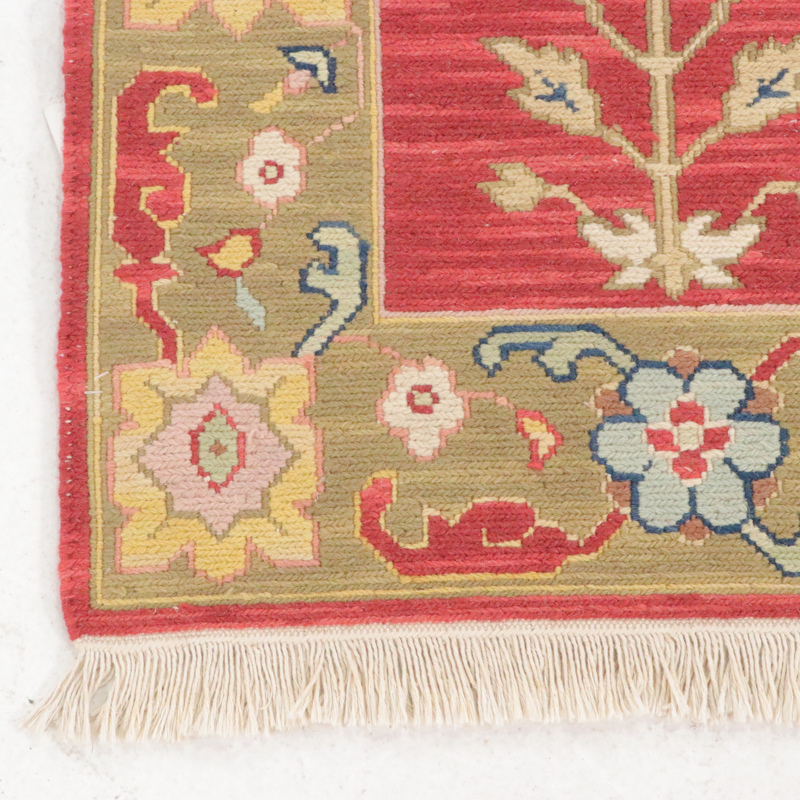 3'10 x 6'1 Hand-Knotted Indian Soumak Area Rug