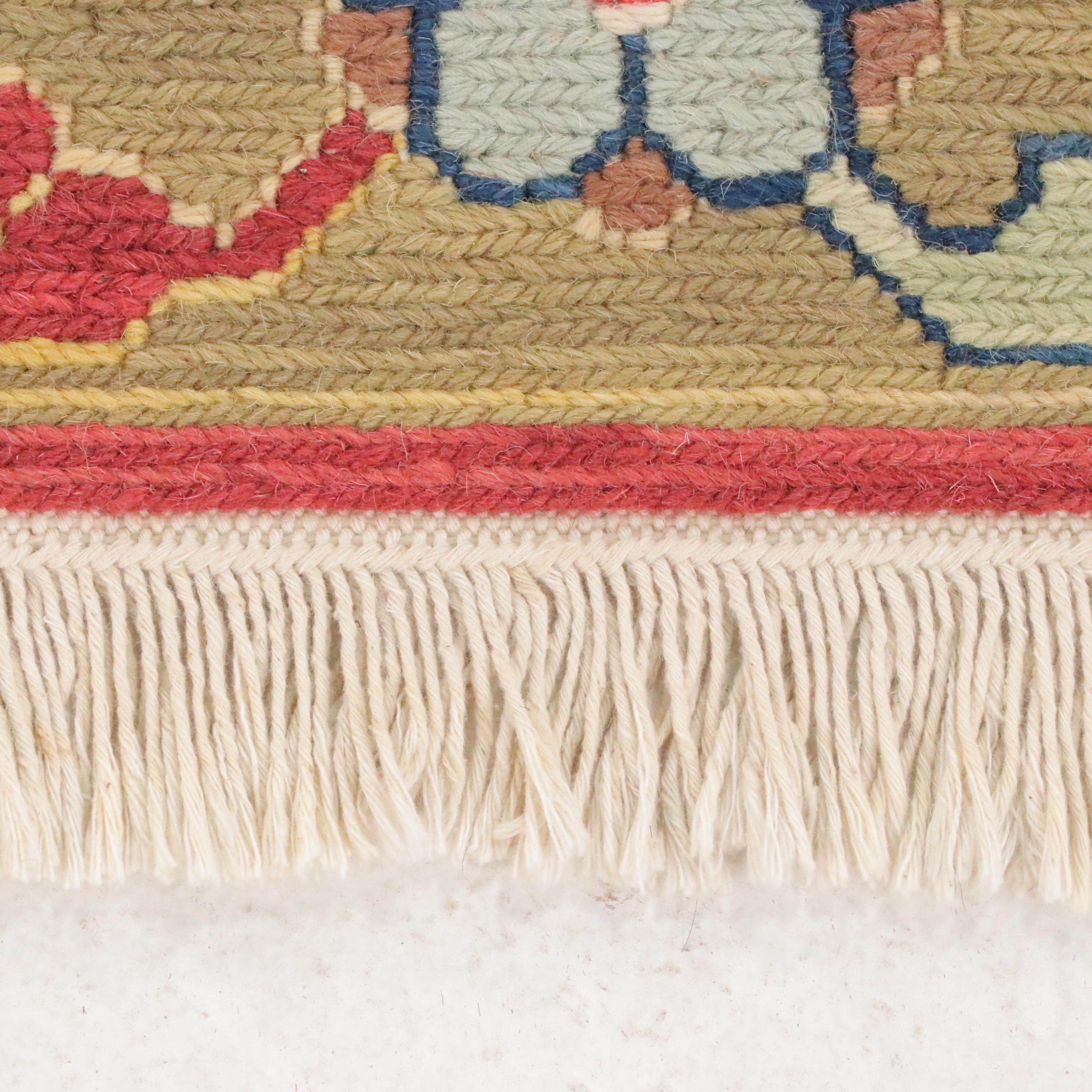 3'10 x 6'1 Hand-Knotted Indian Soumak Area Rug