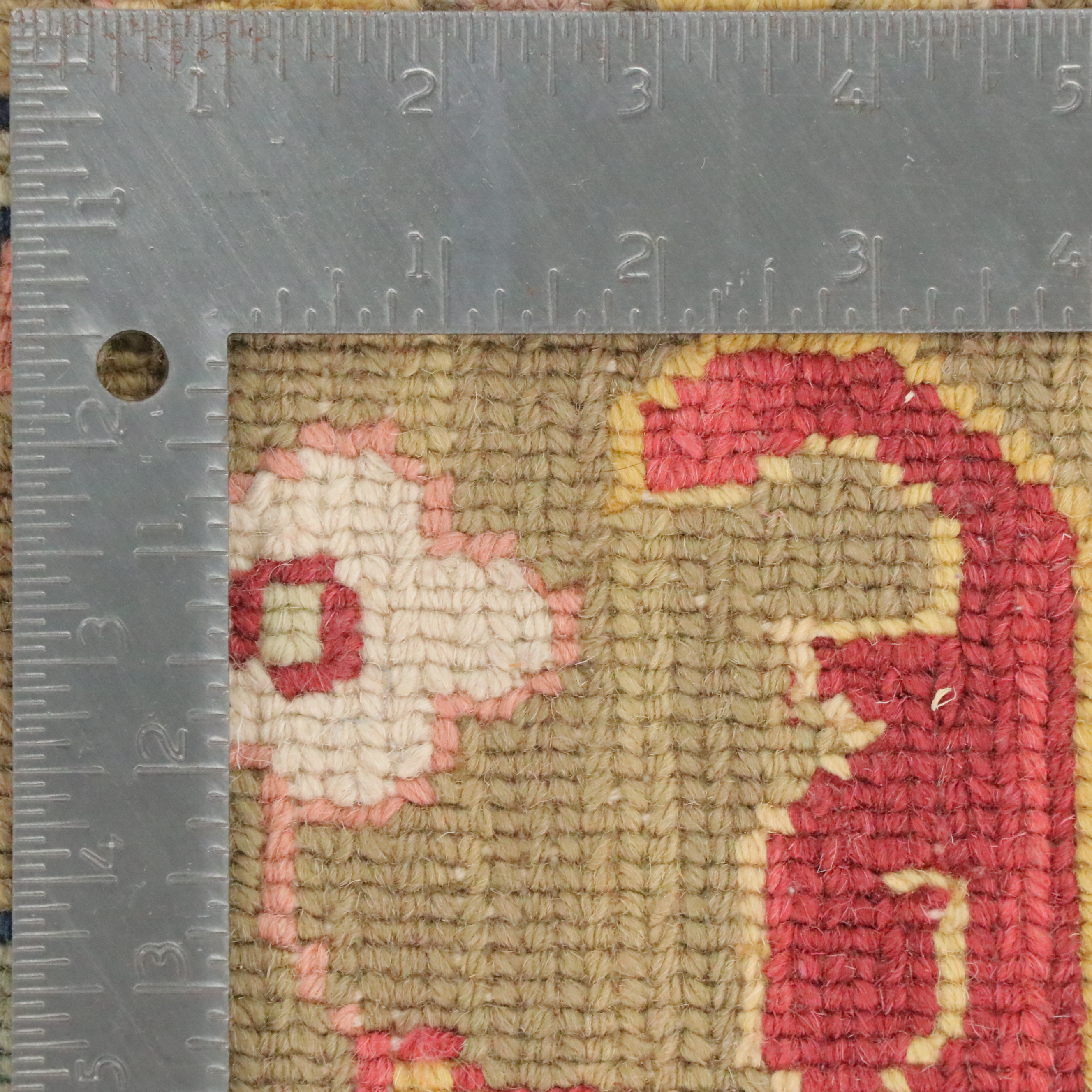 3'10 x 6'1 Hand-Knotted Indian Soumak Area Rug