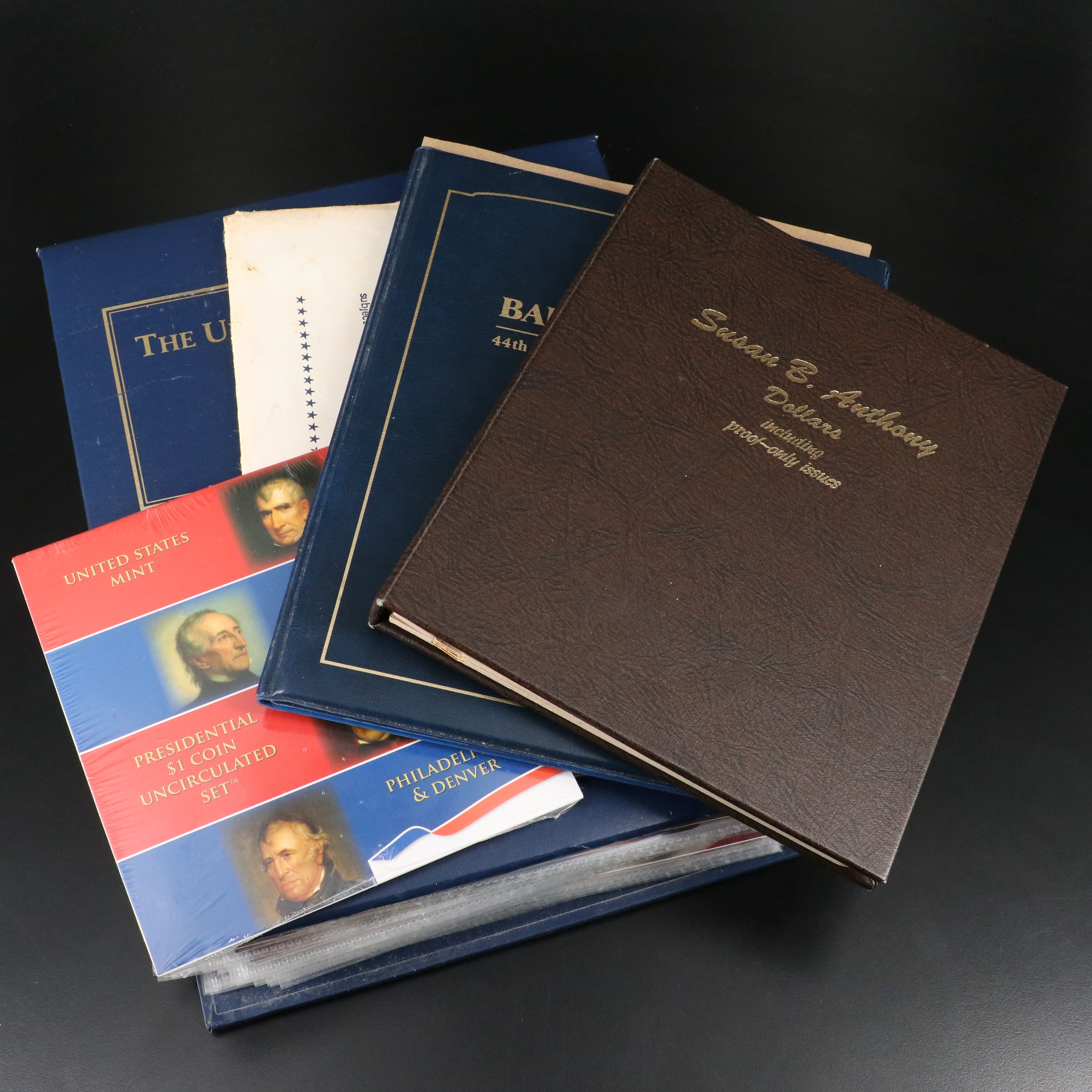 Complete Set of Susan B. Anthony Dollars and Presidential Dollars and Tokens