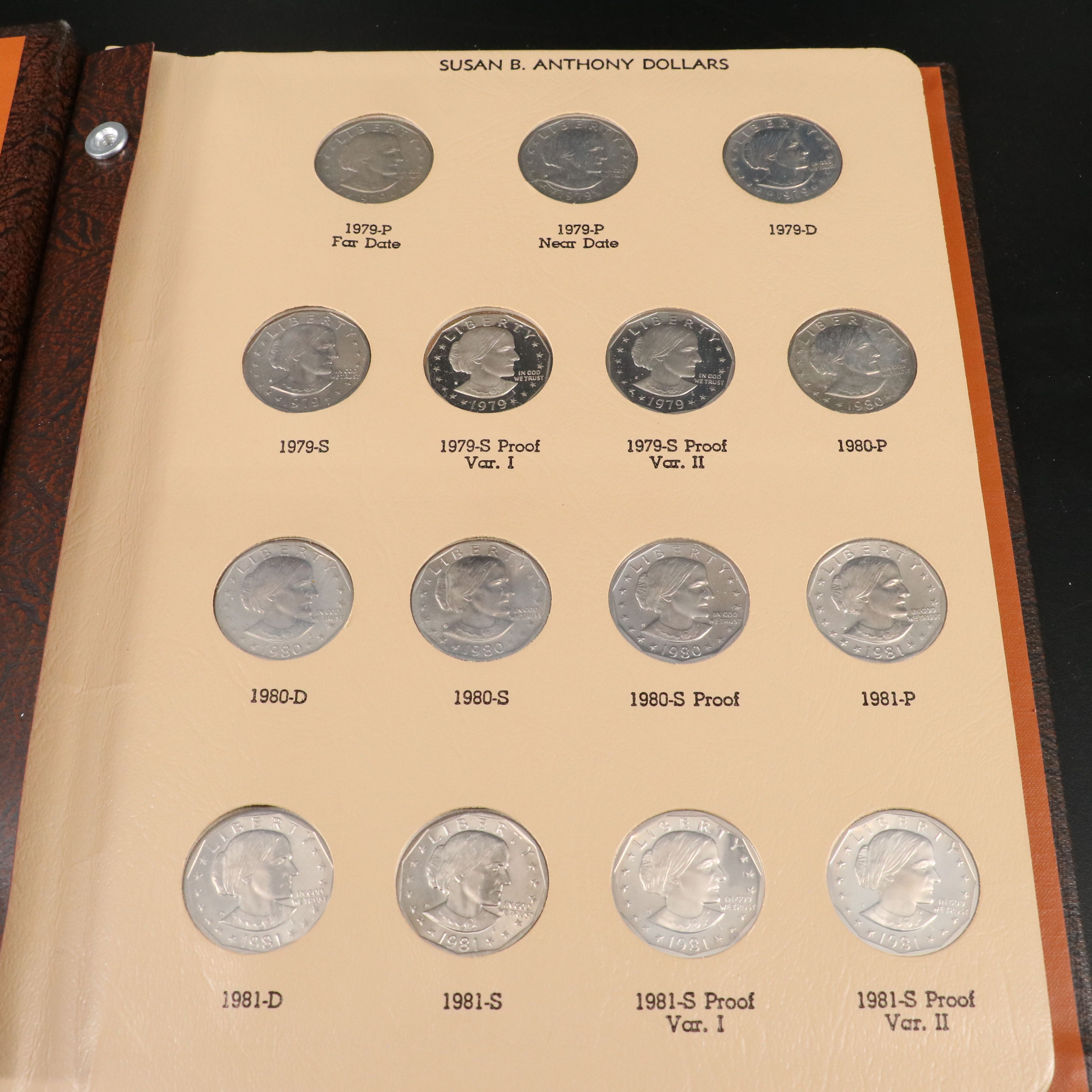 Complete Set of Susan B. Anthony Dollars and Presidential Dollars and Tokens