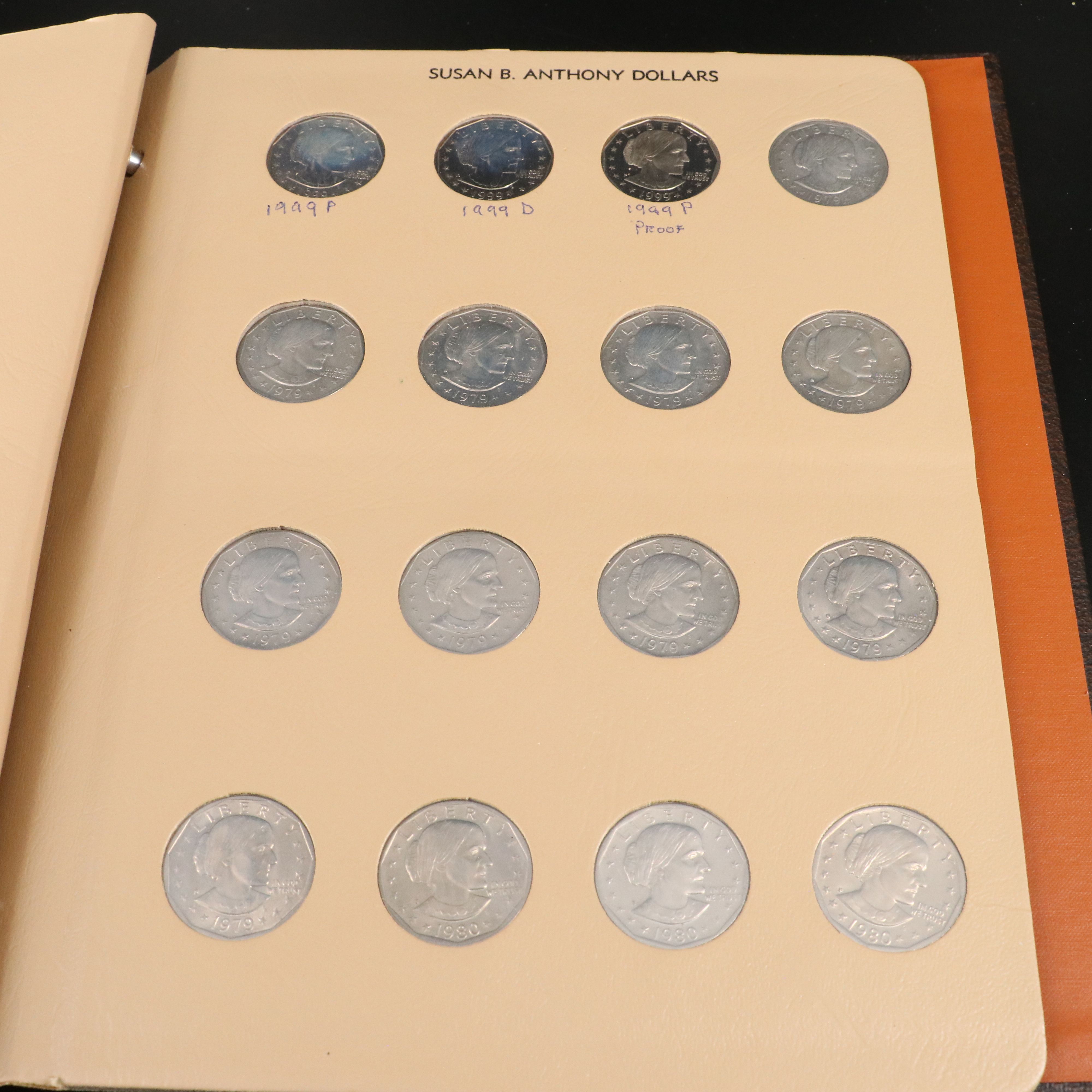 Complete Set of Susan B. Anthony Dollars and Presidential Dollars and Tokens