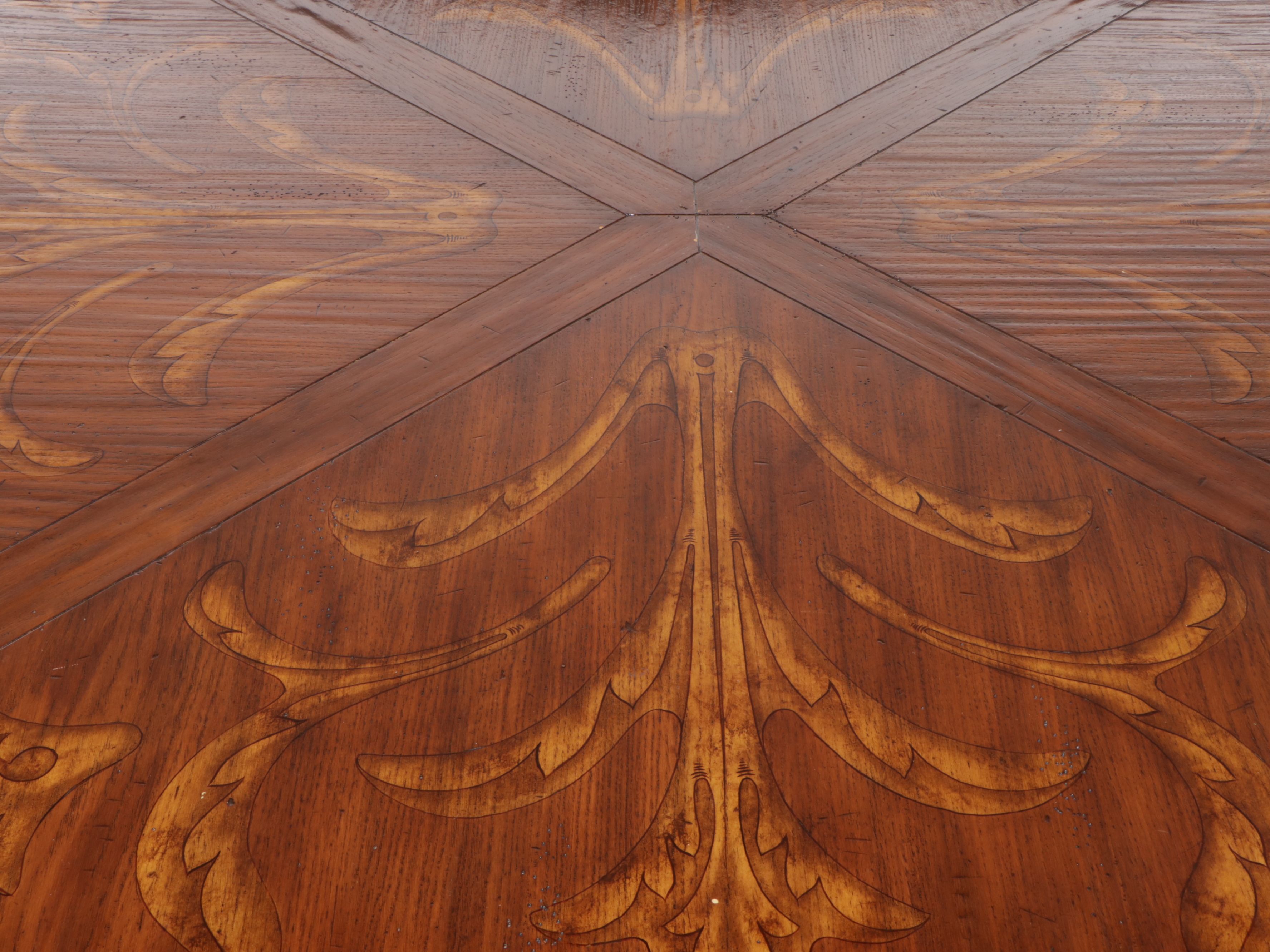 John-Richard Fine Furniture Pedestal Dining Table with Side Chairs