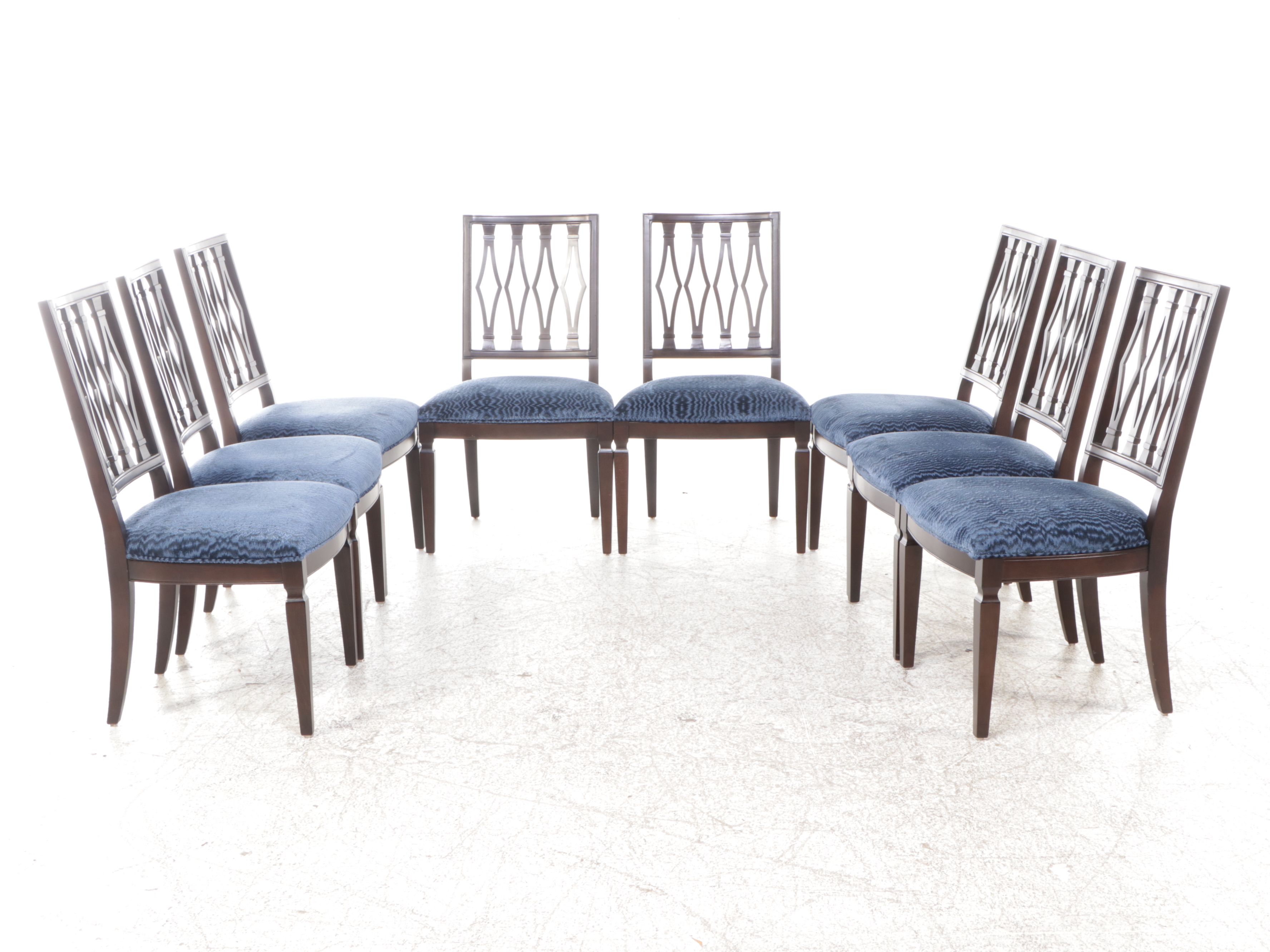John-Richard Fine Furniture Pedestal Dining Table with Side Chairs
