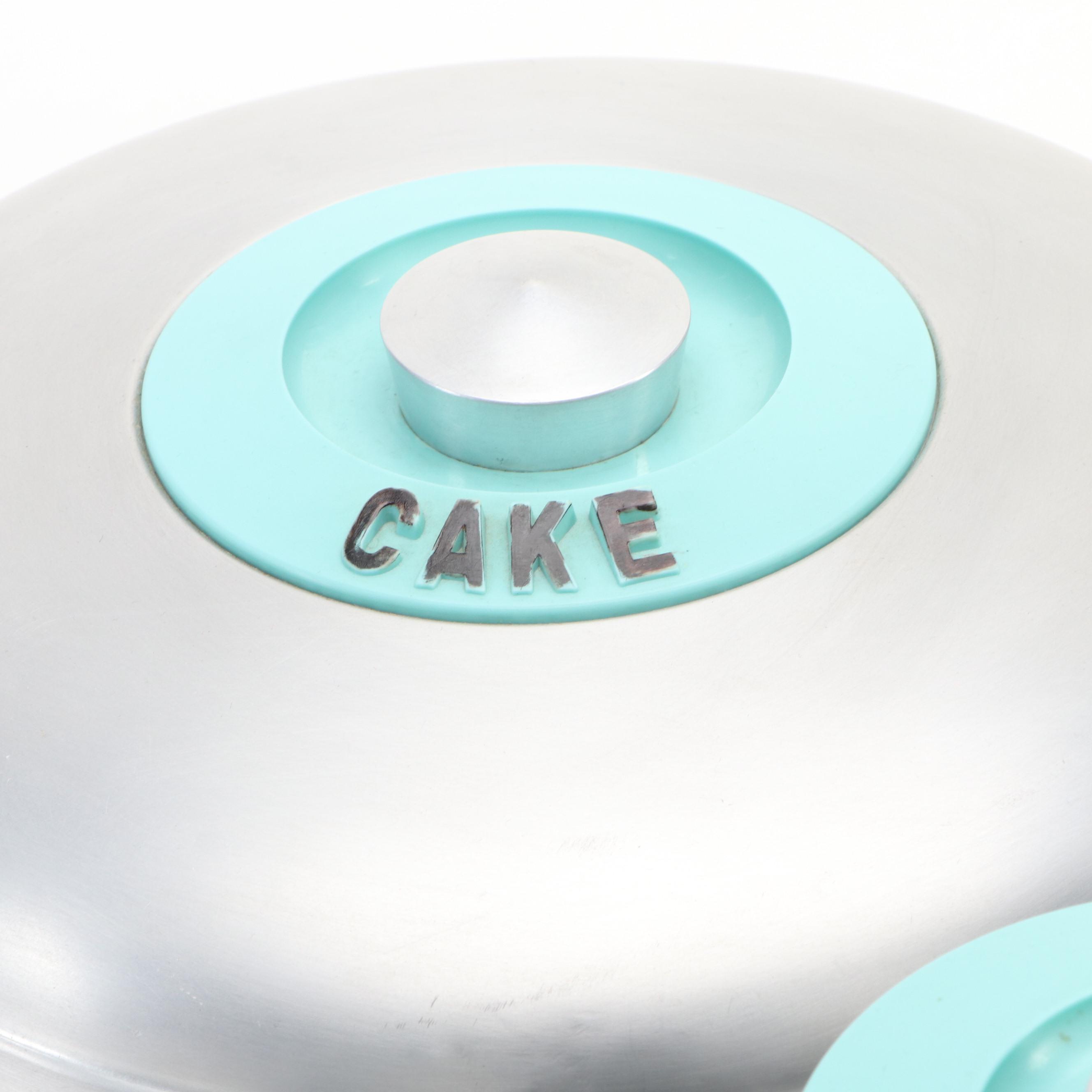 Kromex Aluminum Kitchen Canister Set, Mid-20th Century