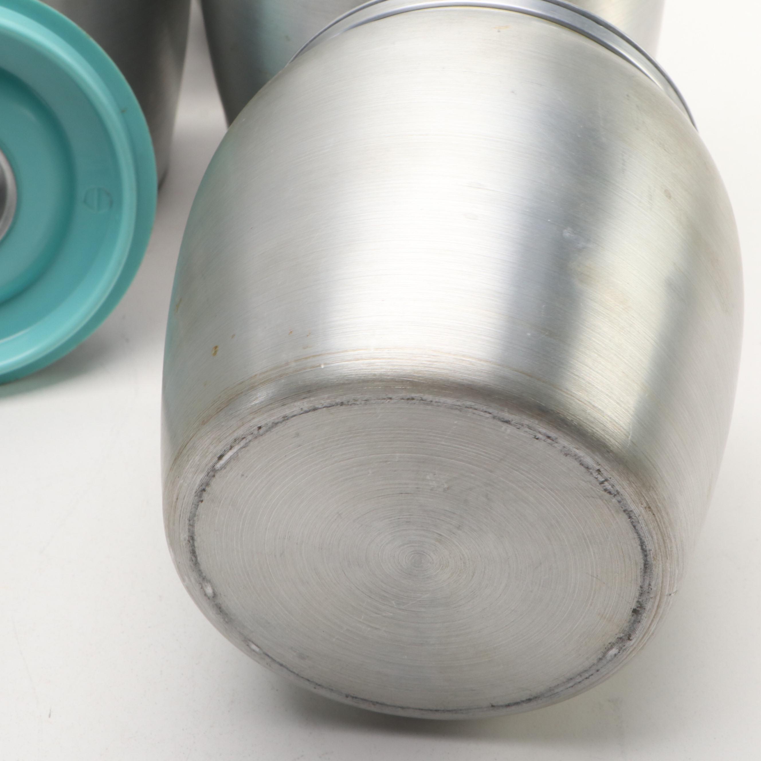 Kromex Aluminum Kitchen Canister Set, Mid-20th Century