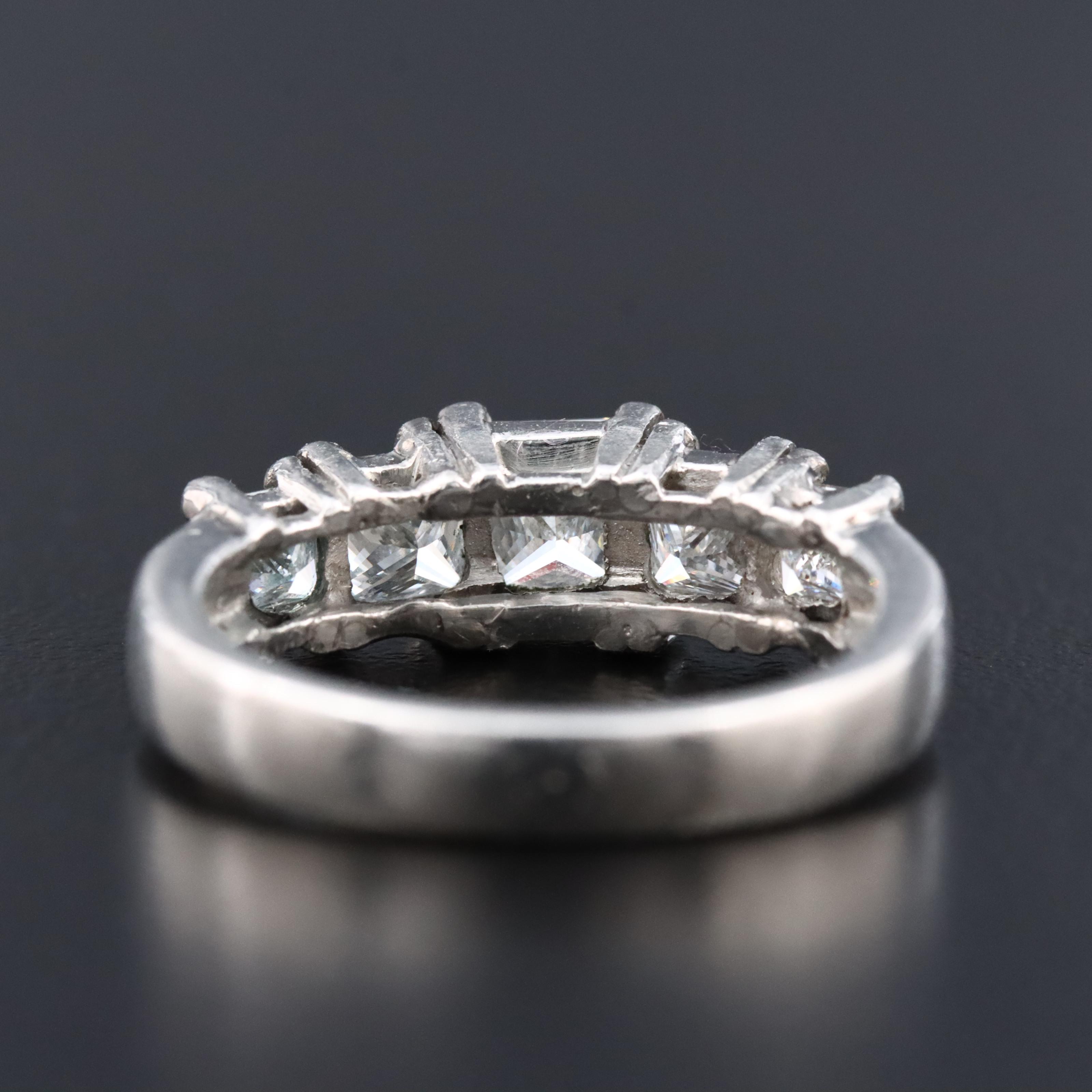 Platinum 1.59 CTW Diamond Ring with Online GIA Report