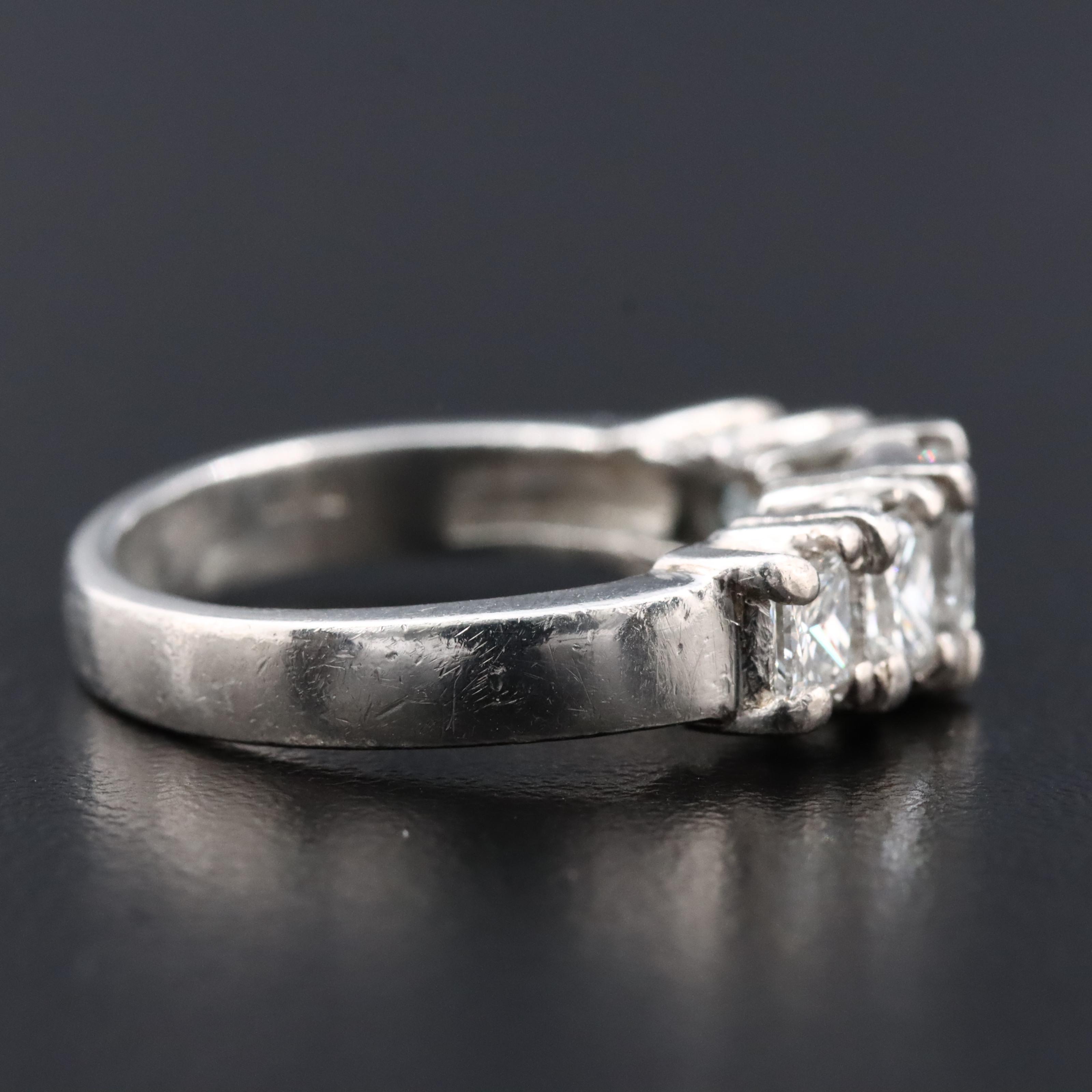 Platinum 1.59 CTW Diamond Ring with Online GIA Report