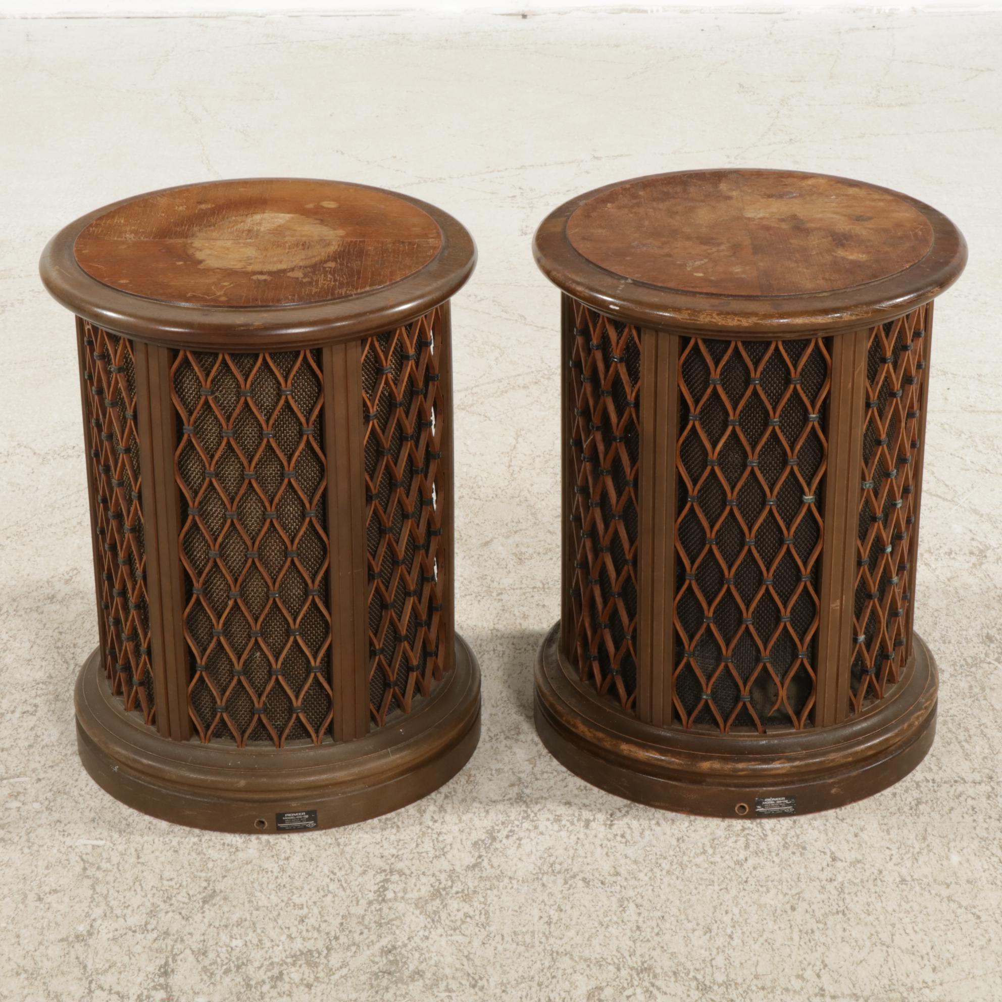 Pioneer Model CS-06 Round Floor Standing Speaker Pair