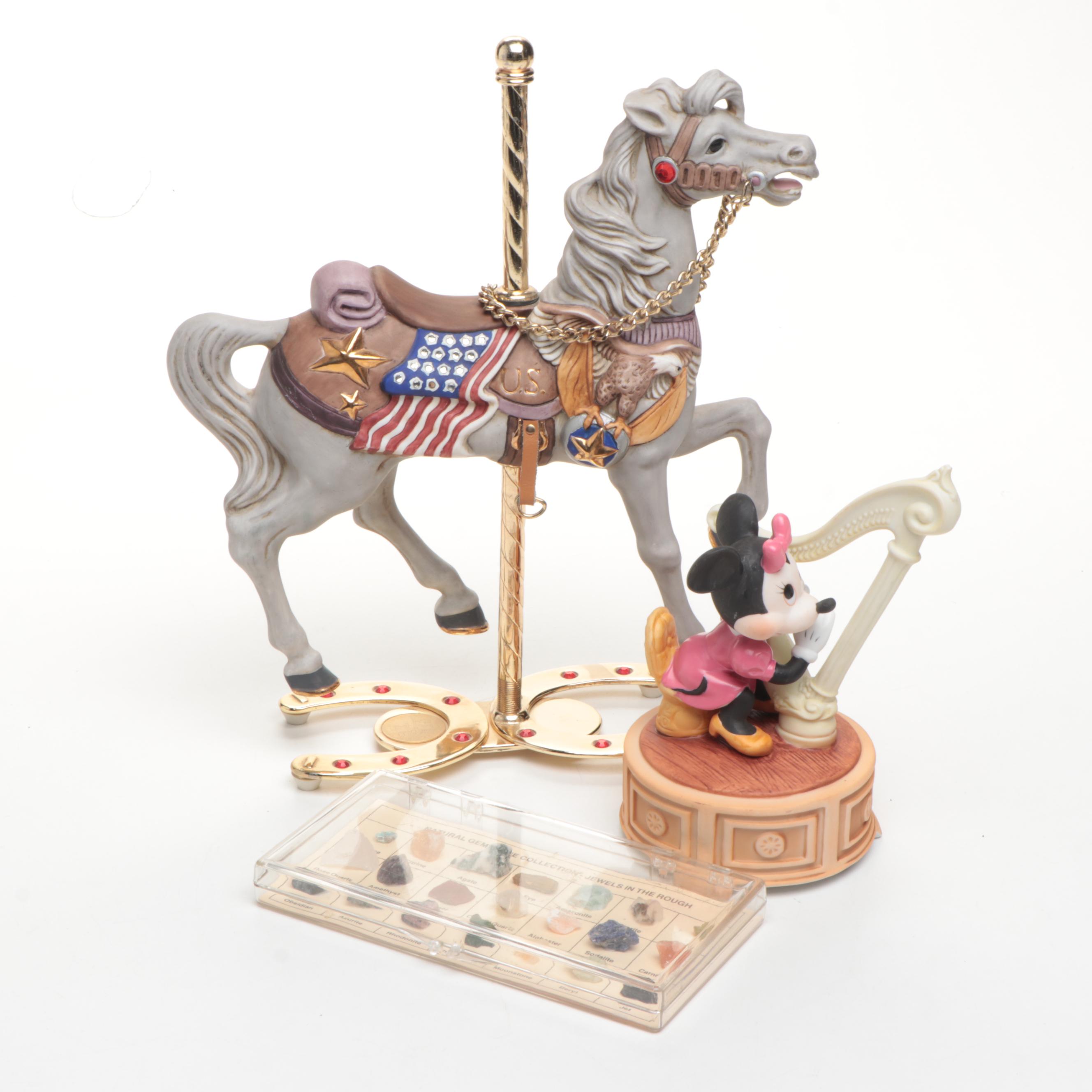 Tobin Franley Ceramic Carousel Horse with More Table Décor