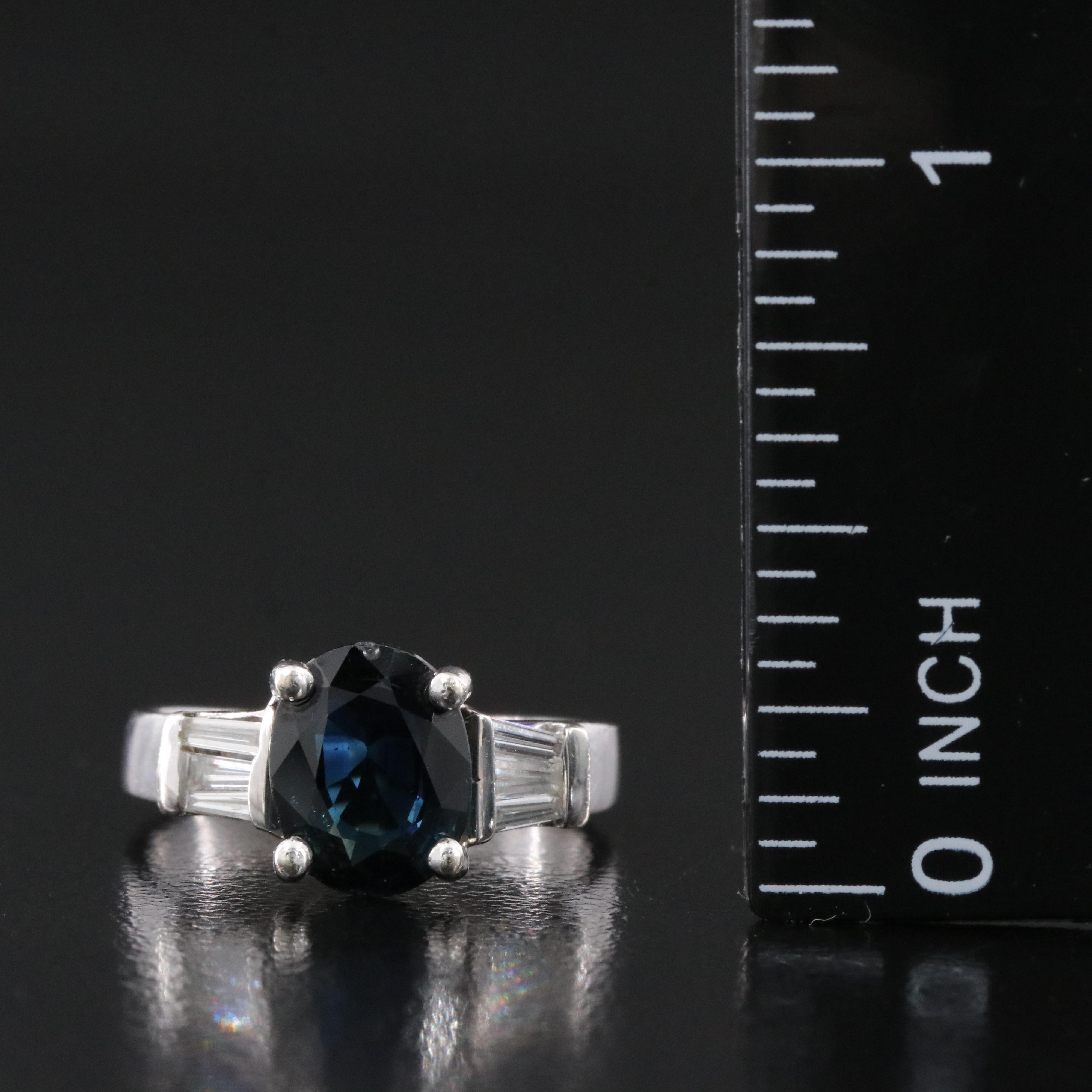 14K Sapphire and Diamond Ring