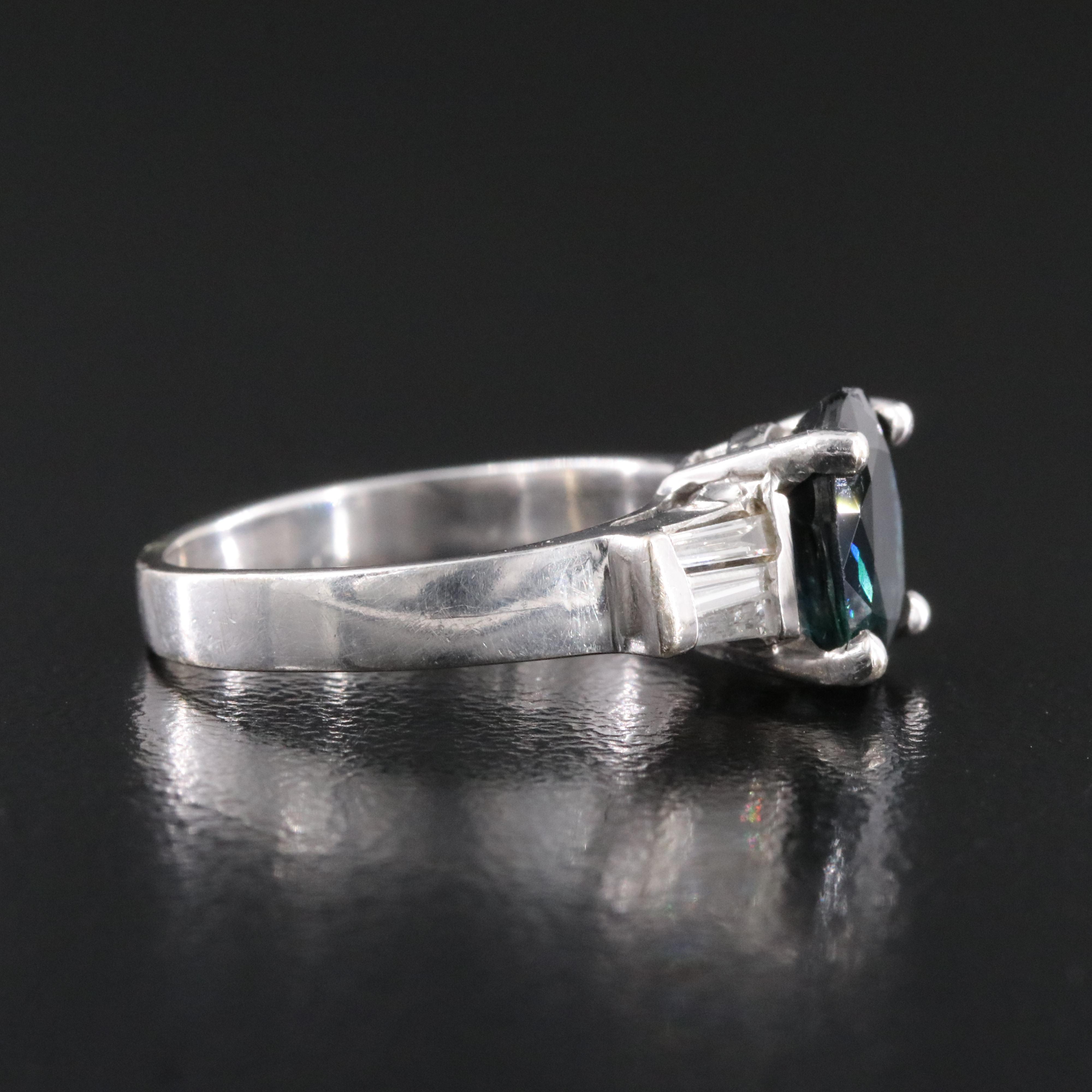 14K Sapphire and Diamond Ring