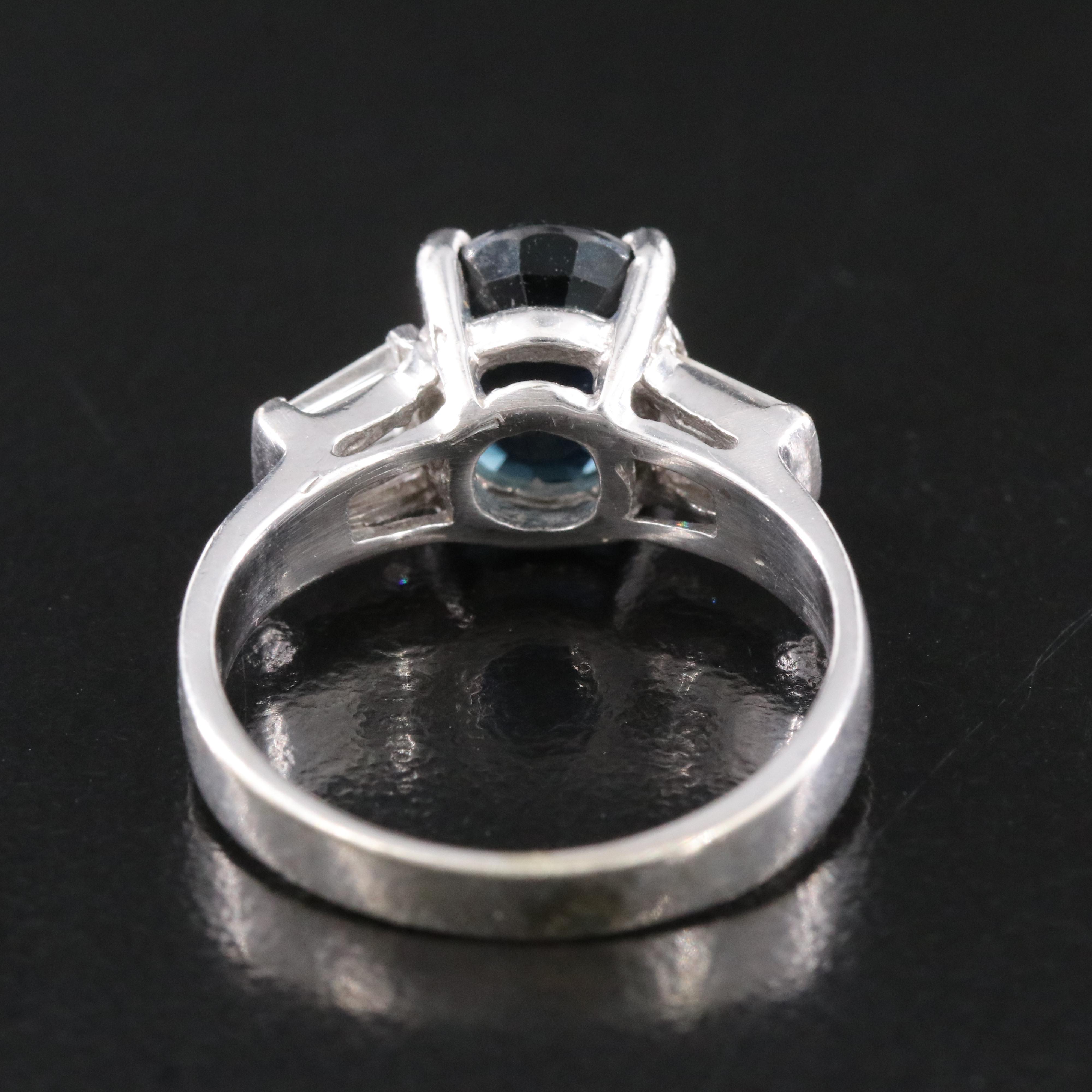 14K Sapphire and Diamond Ring