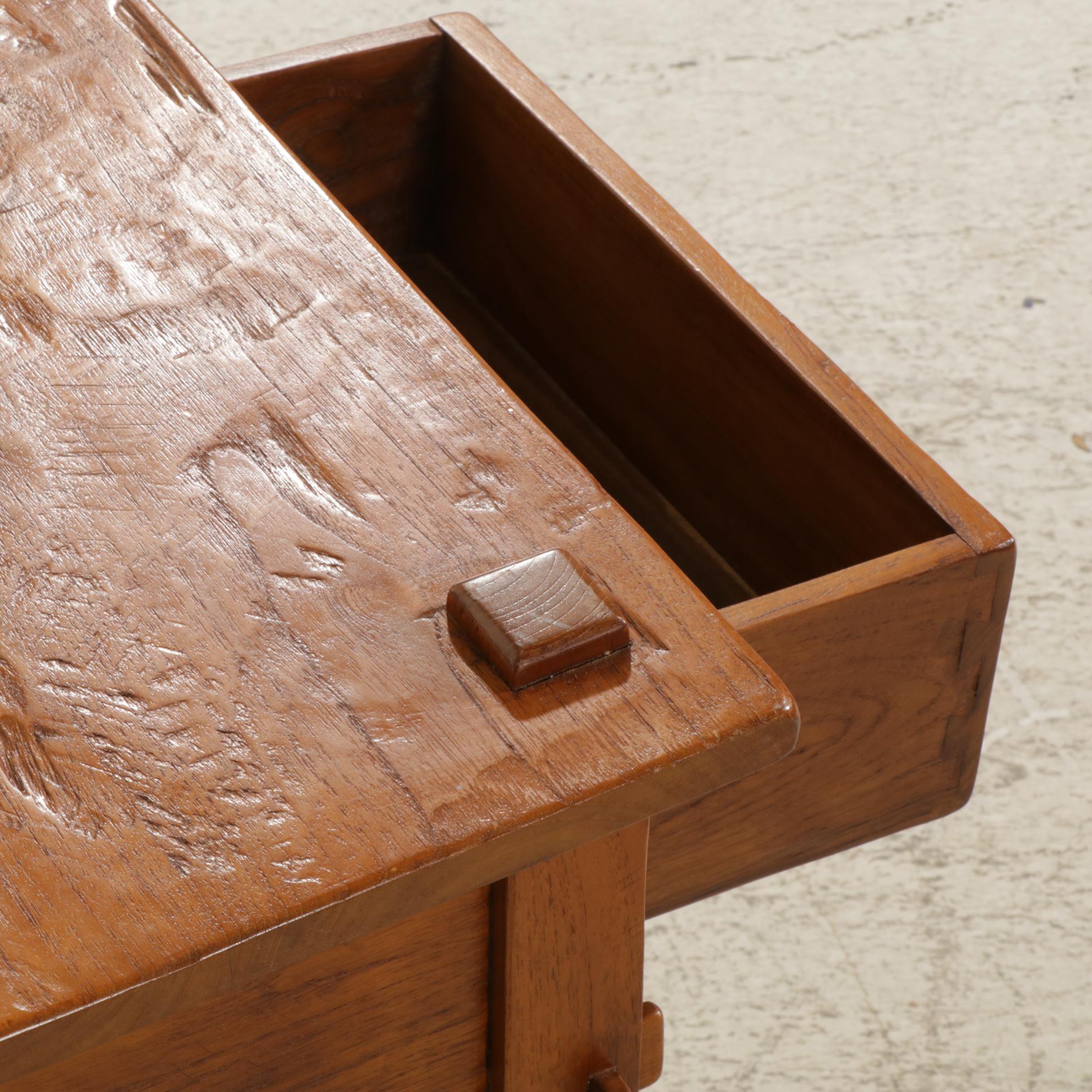 Arhaus Rustic Mission Style Side Table