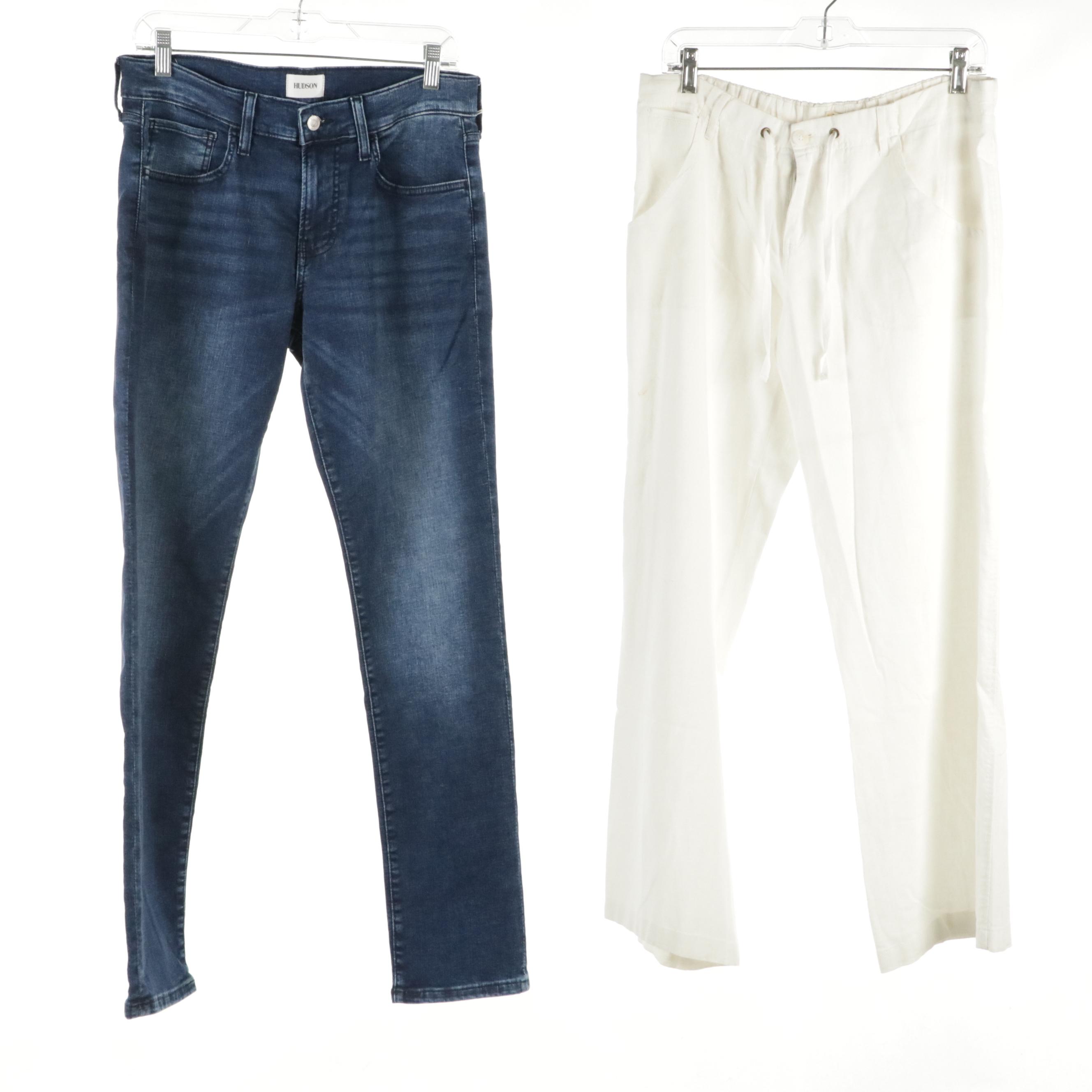 Liz Claiborne Linen Blend Trousers, Hudson Blake Straight Jeans & Other Pants