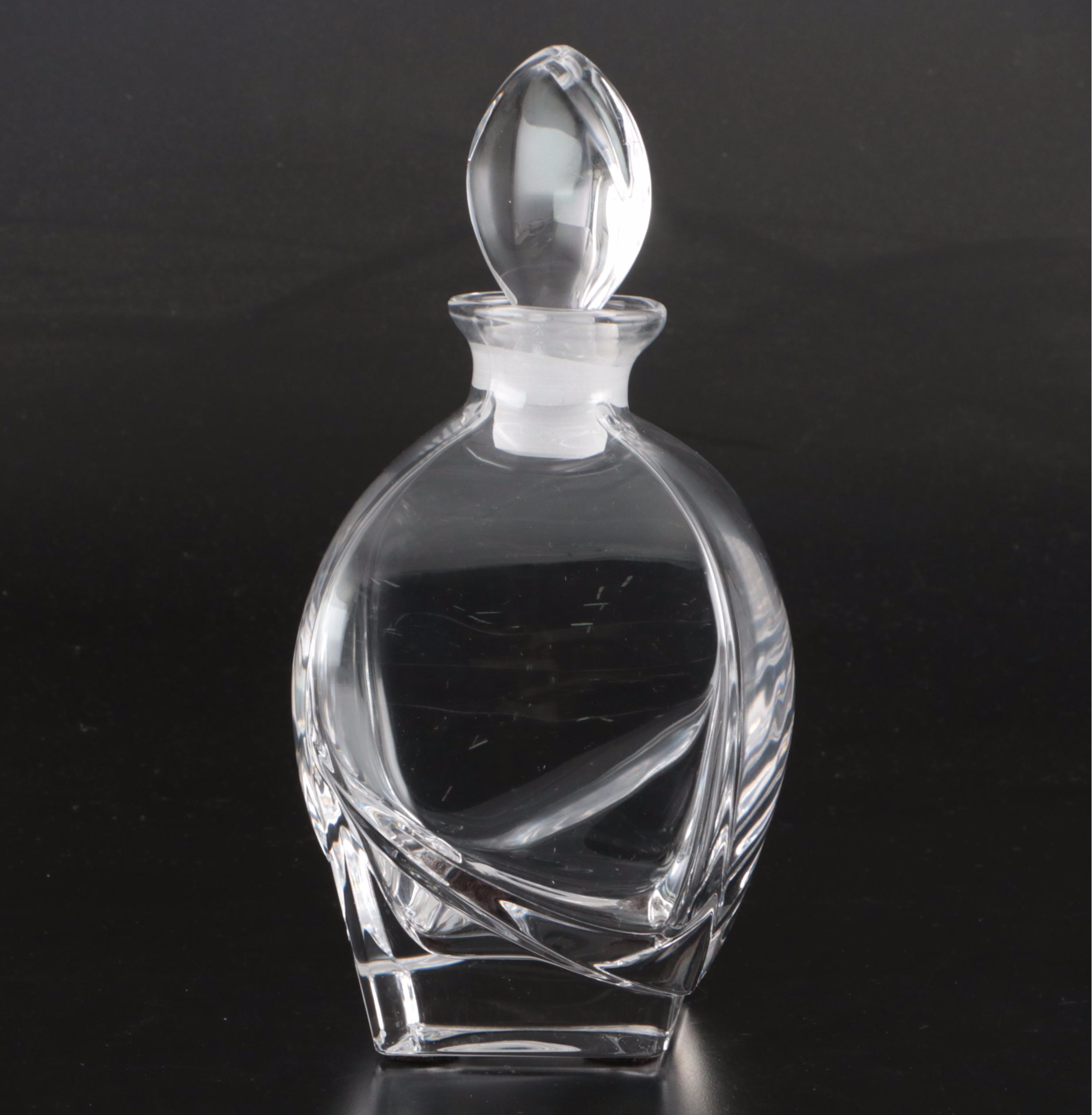 Crystal Stoppered Decanter with Crystal Old Fashioned Glasses
