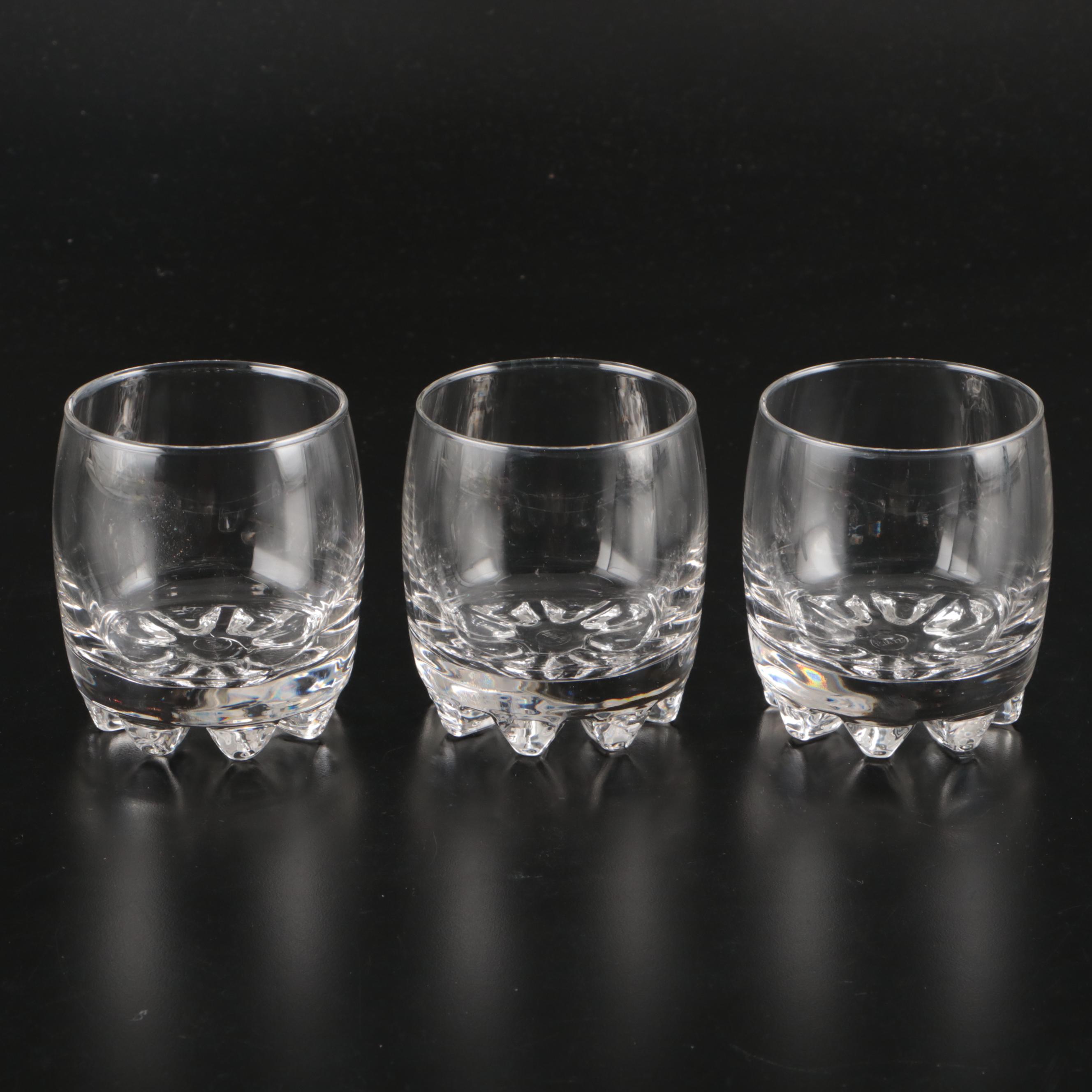 Crystal Stoppered Decanter with Crystal Old Fashioned Glasses