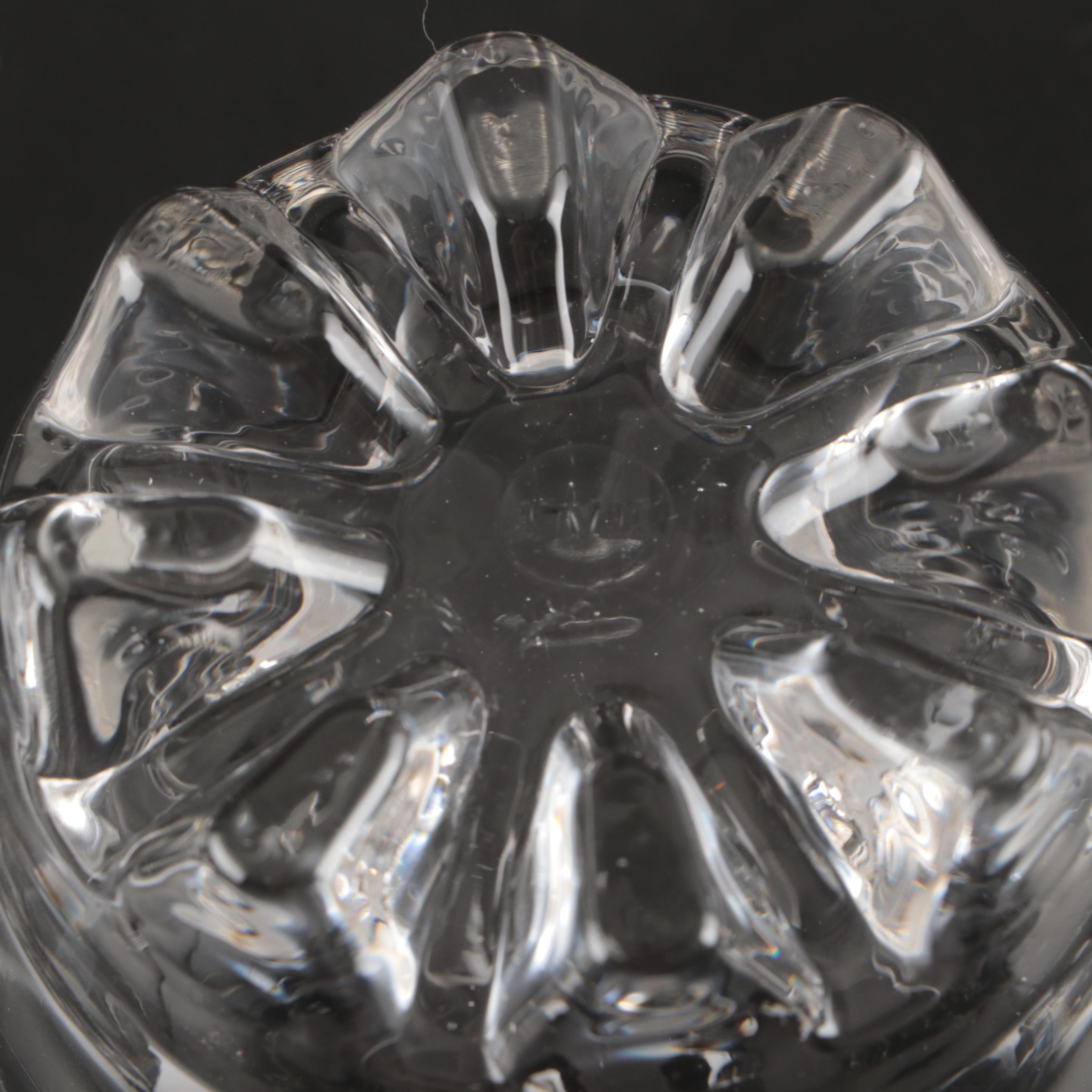 Crystal Stoppered Decanter with Crystal Old Fashioned Glasses