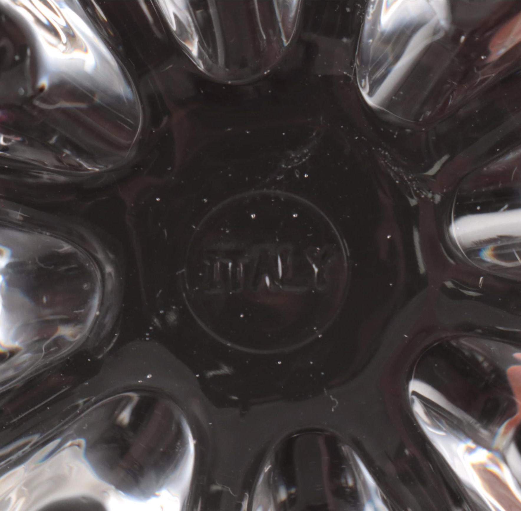 Crystal Stoppered Decanter with Crystal Old Fashioned Glasses