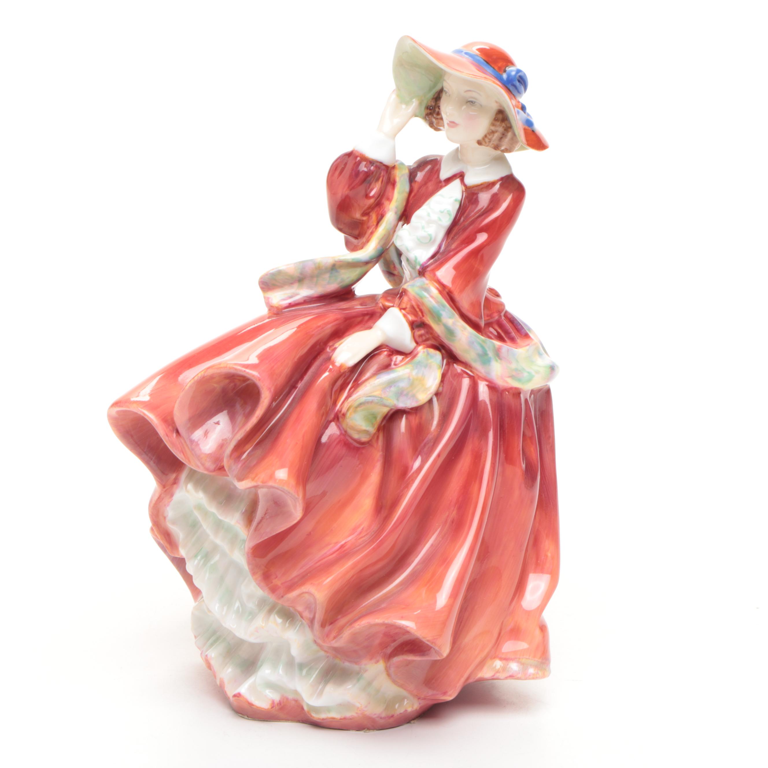 Royal Doulton "Top o' the Hill" and "Old Balloon' Seller" Figurines