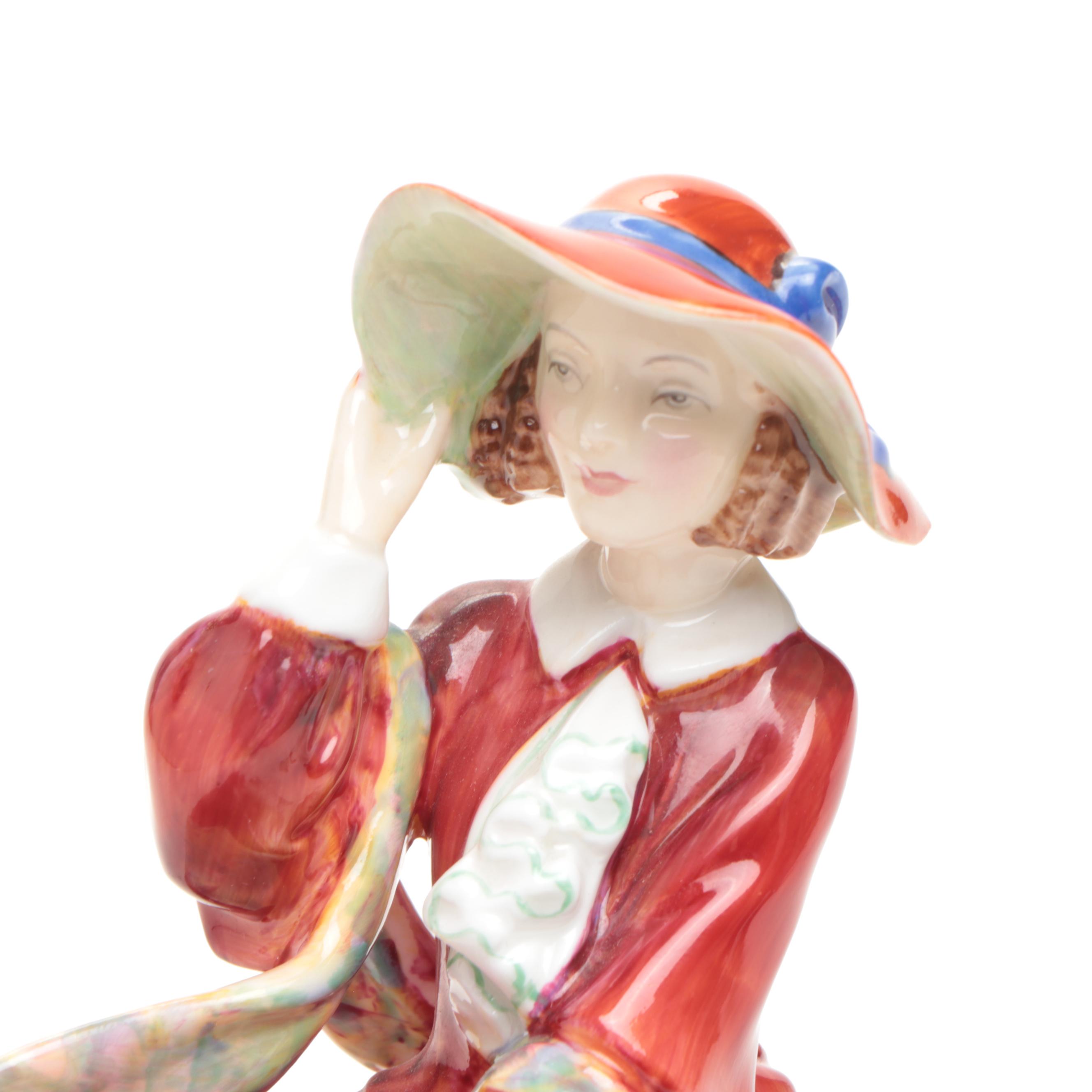 Royal Doulton "Top o' the Hill" and "Old Balloon' Seller" Figurines