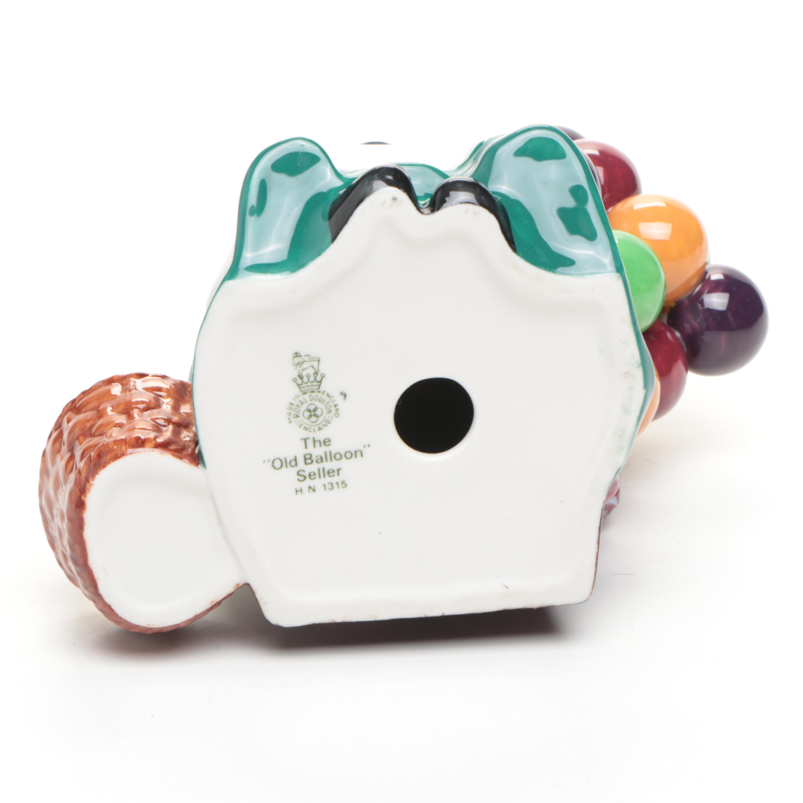 Royal Doulton "Top o' the Hill" and "Old Balloon' Seller" Figurines