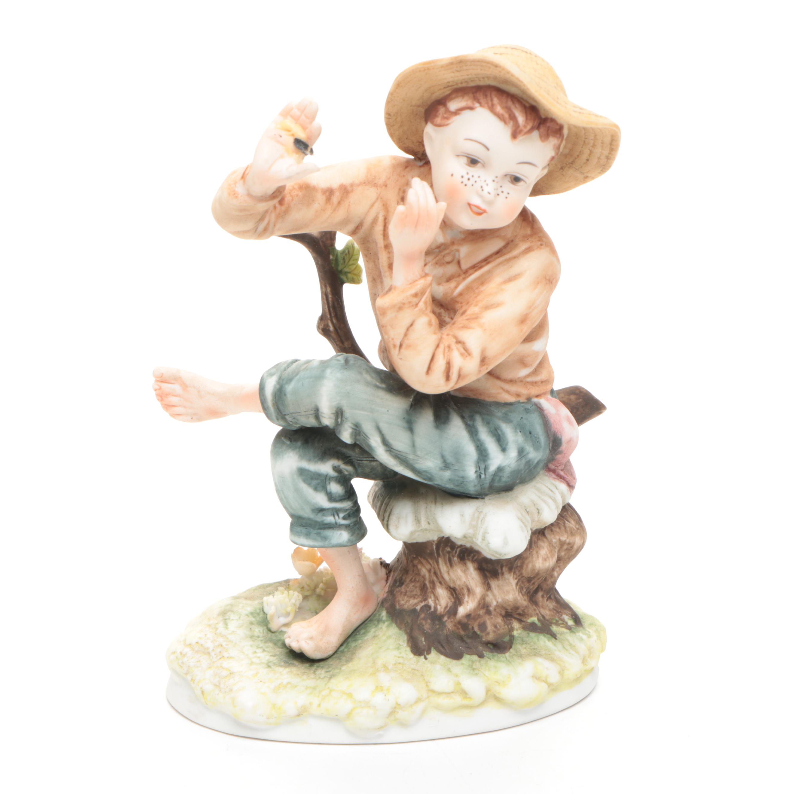 Lefton "Tom Sawyer" Hand-Painted China Figurine