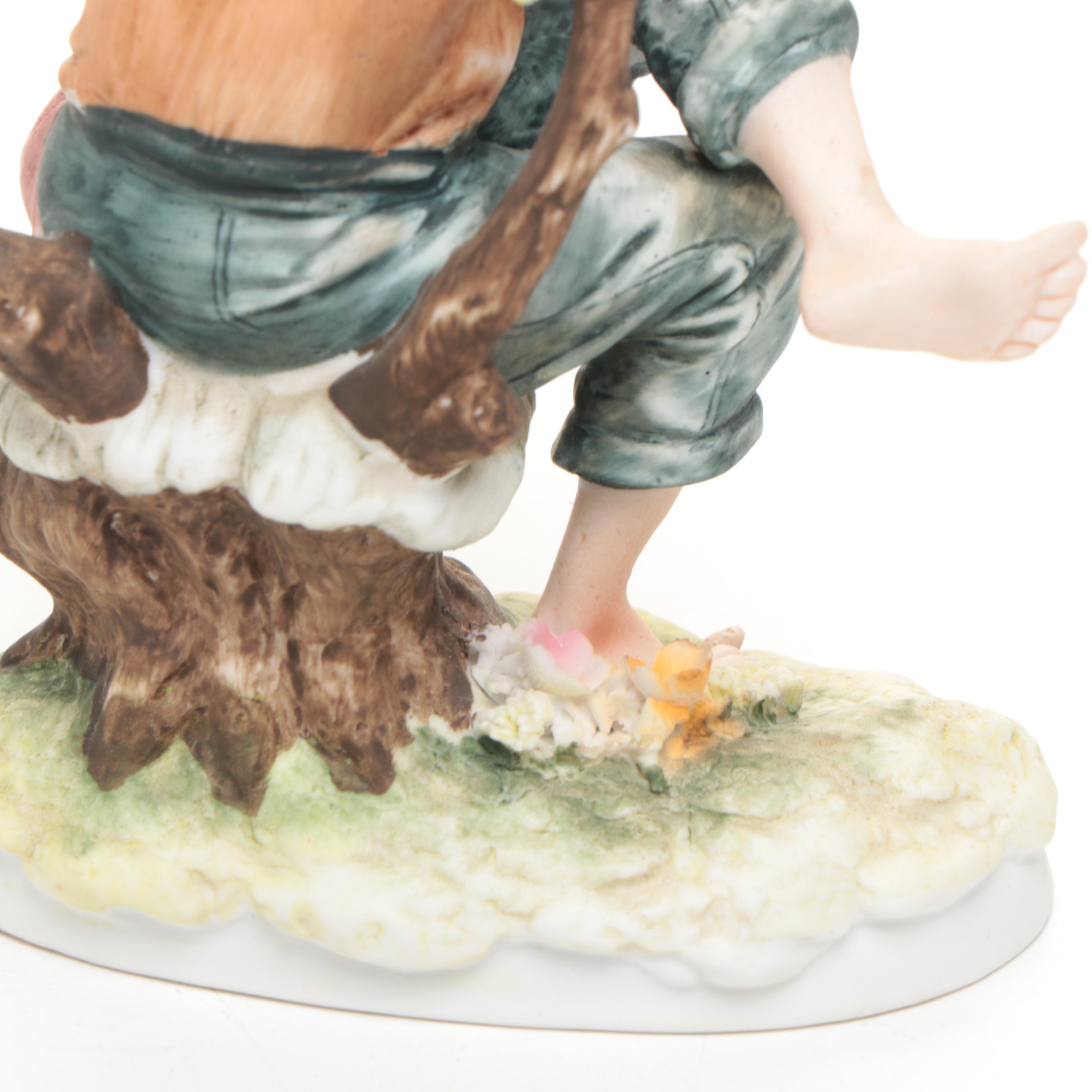 Lefton "Tom Sawyer" Hand-Painted China Figurine