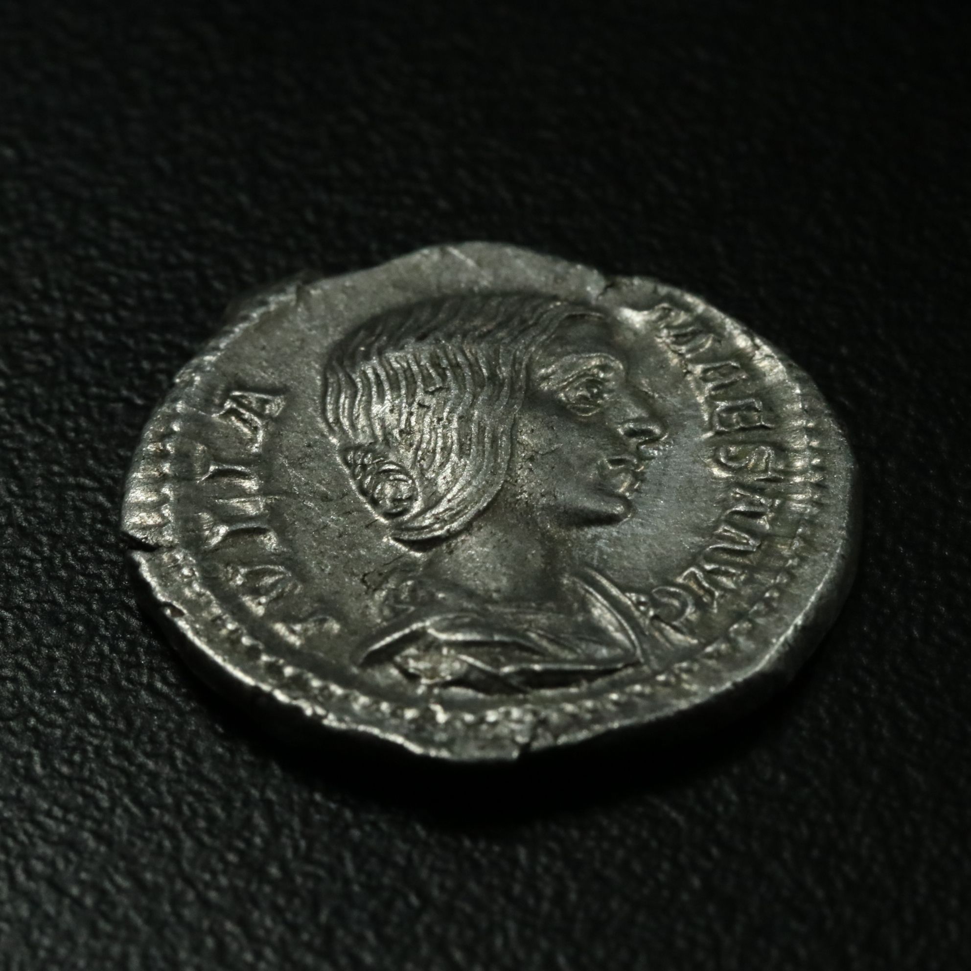 Ancient Roman Imperial AR Denarius Coin of Julia Mamaea, ca. 231 A.D.