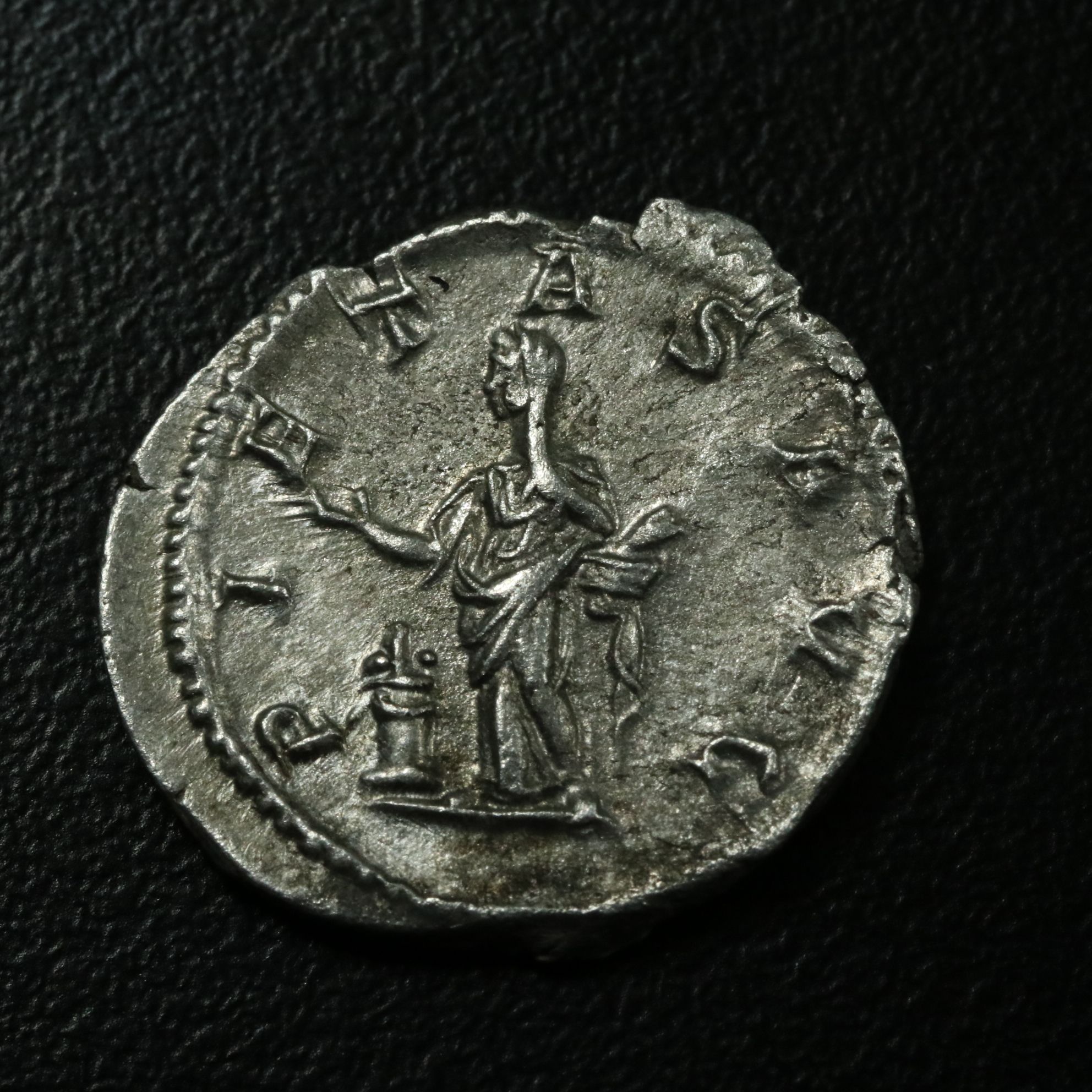 Ancient Roman Imperial AR Denarius Coin of Julia Mamaea, ca. 231 A.D.