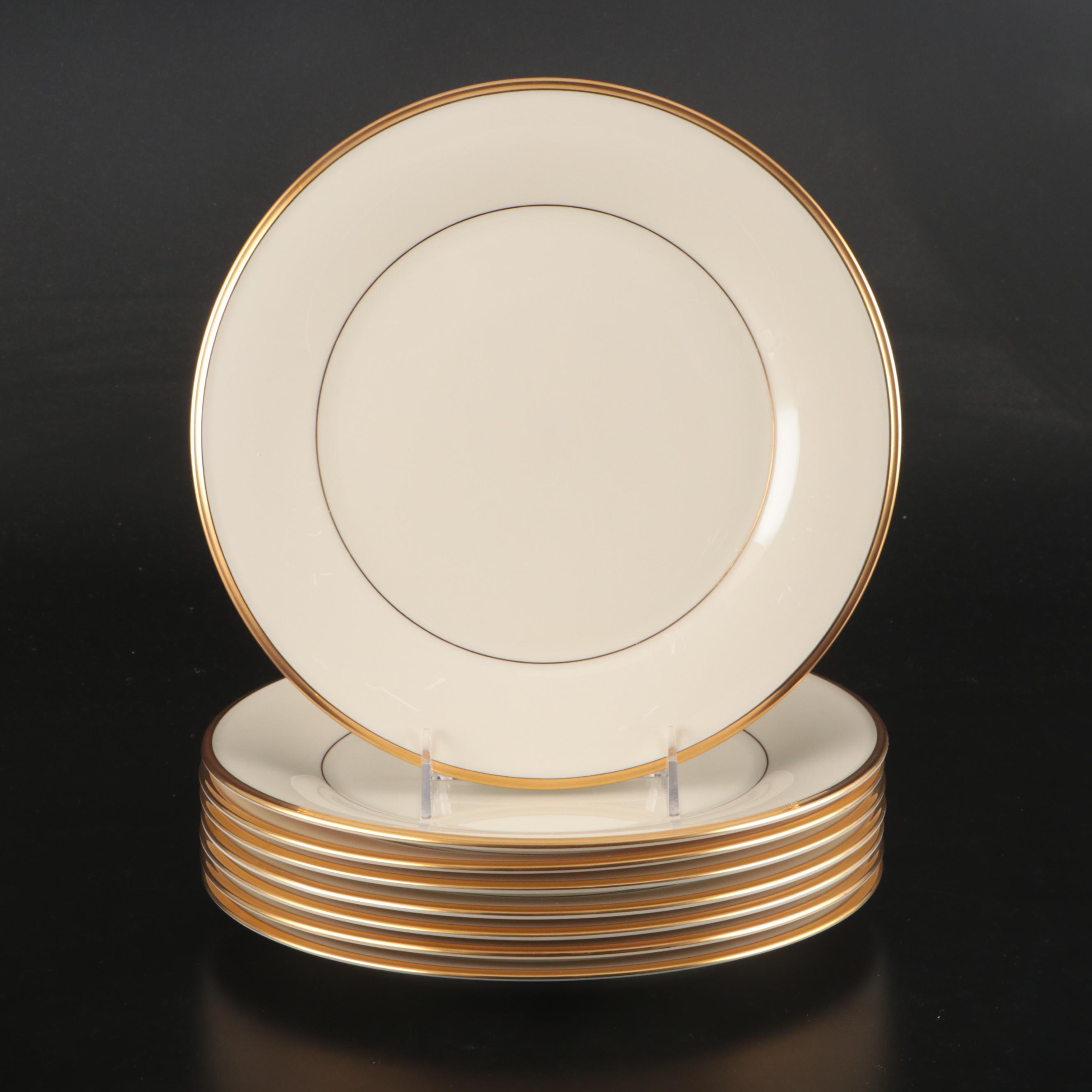 Lenox "Eternal" Porcelain Dinner Plates and Cups