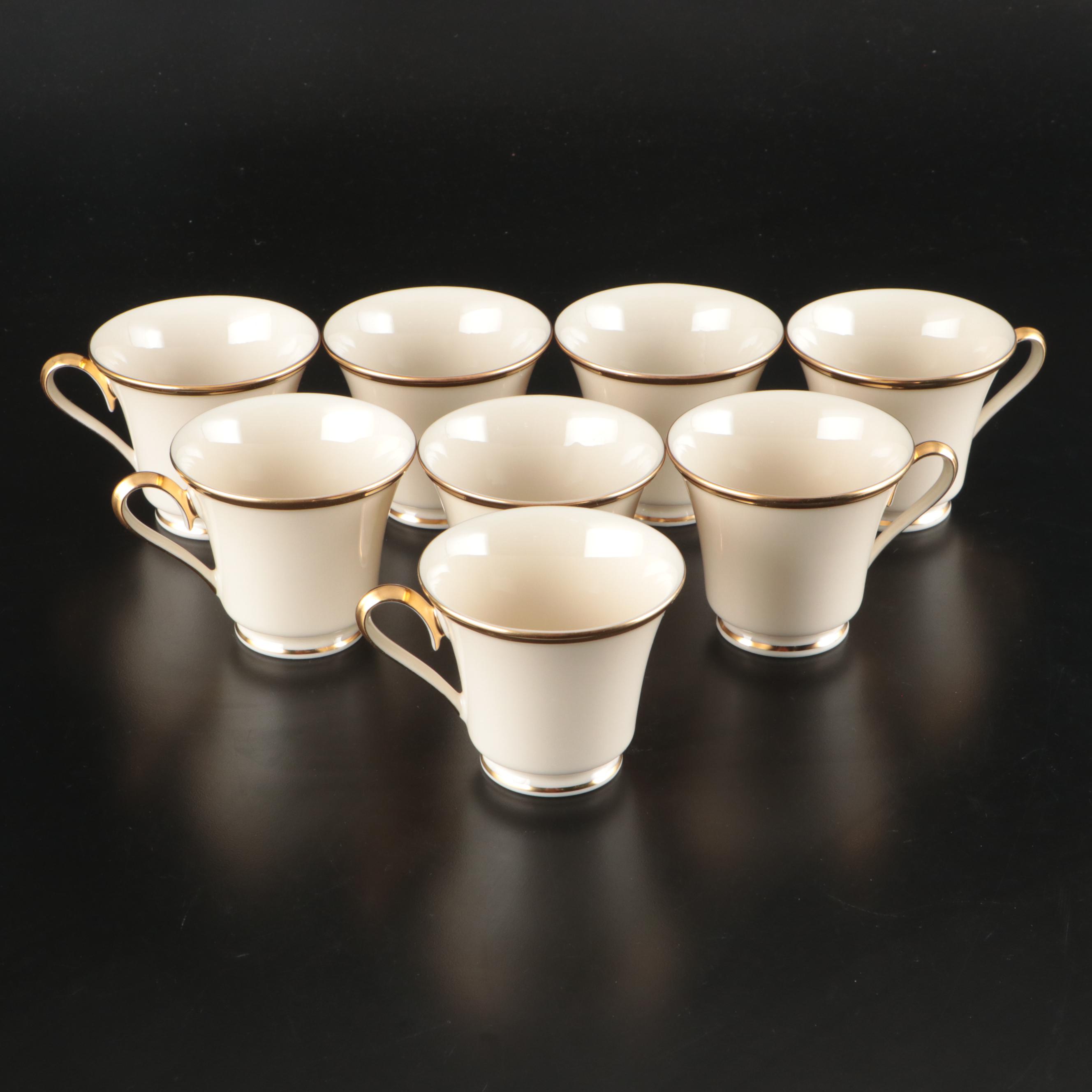 Lenox "Eternal" Porcelain Dinner Plates and Cups