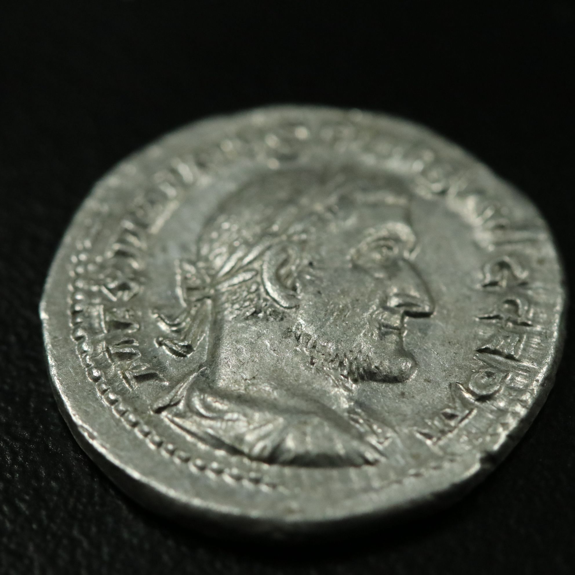 Ancient Roman Imperial AR Denarius Coin of Maximinus I, ca. 235 A.D.