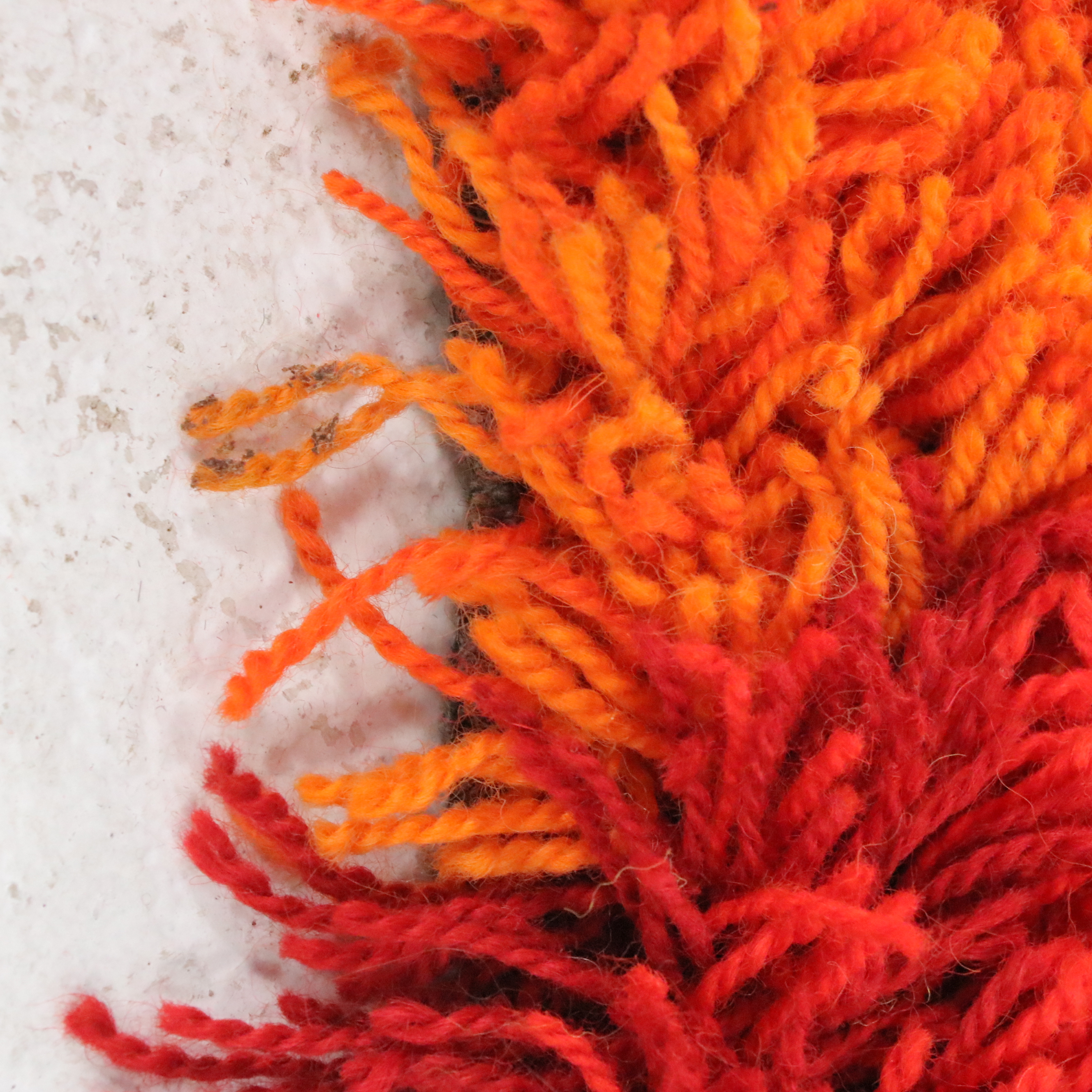 5'8 x 7'9 Hand-Knotted Ege Rya Danish Modern Shag Carpet Area Rug