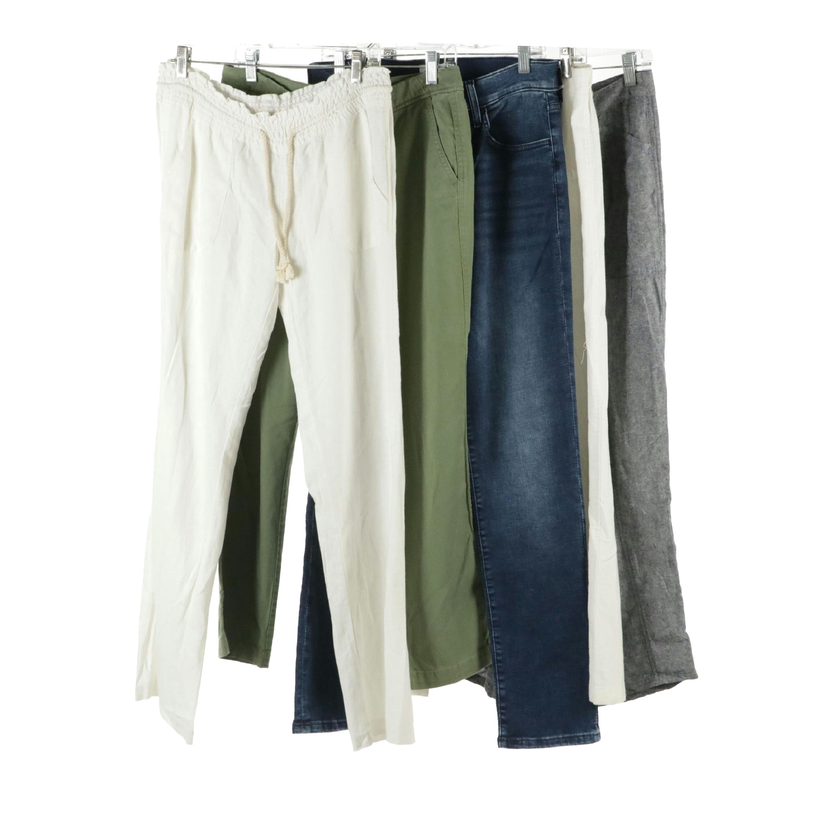 Liz Claiborne Linen Blend Trousers, Hudson Blake Straight Jeans & Other Pants