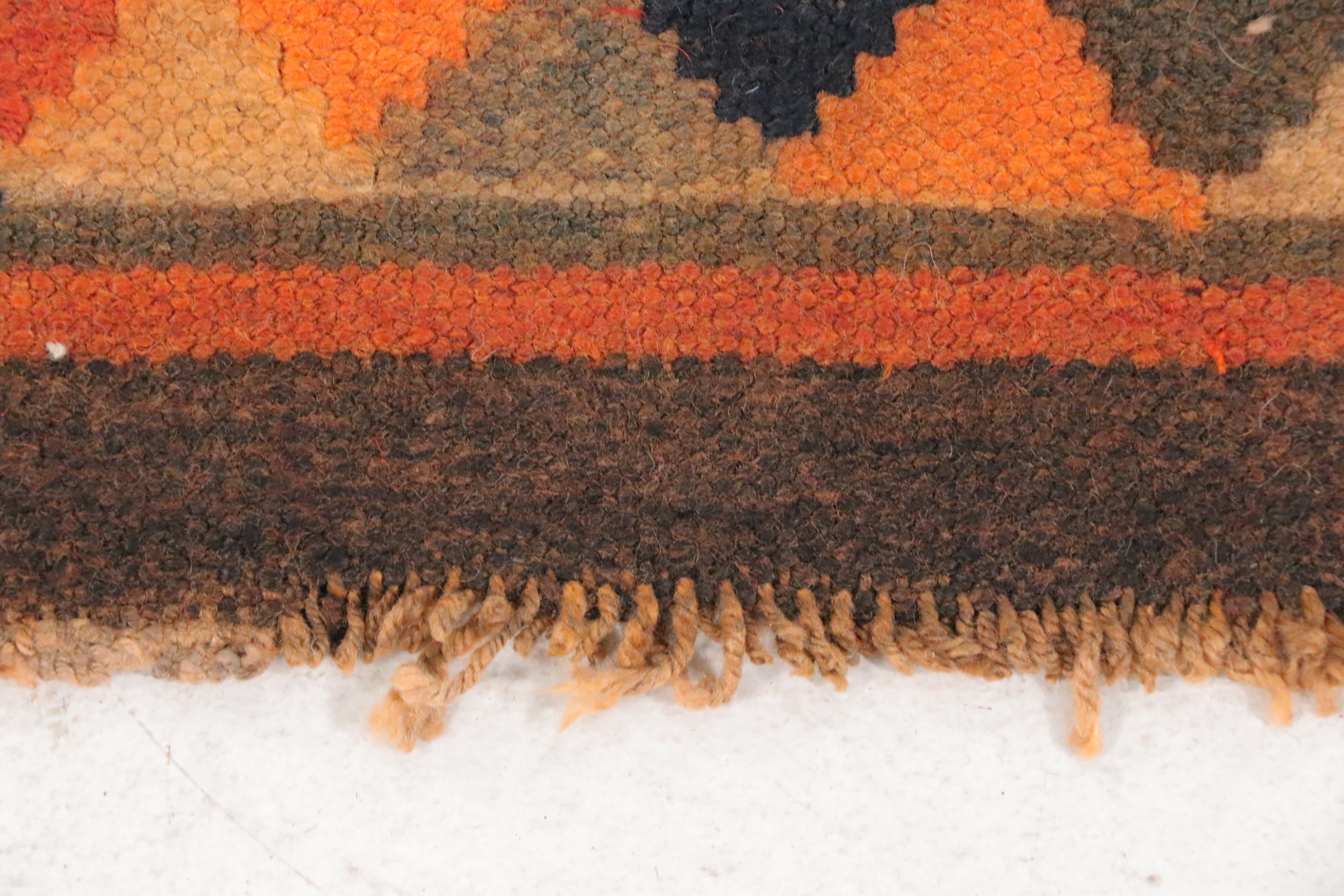 3'2 x 10'8 Hand-Knotted Moroccan Berber Carpet Runner Long Rug