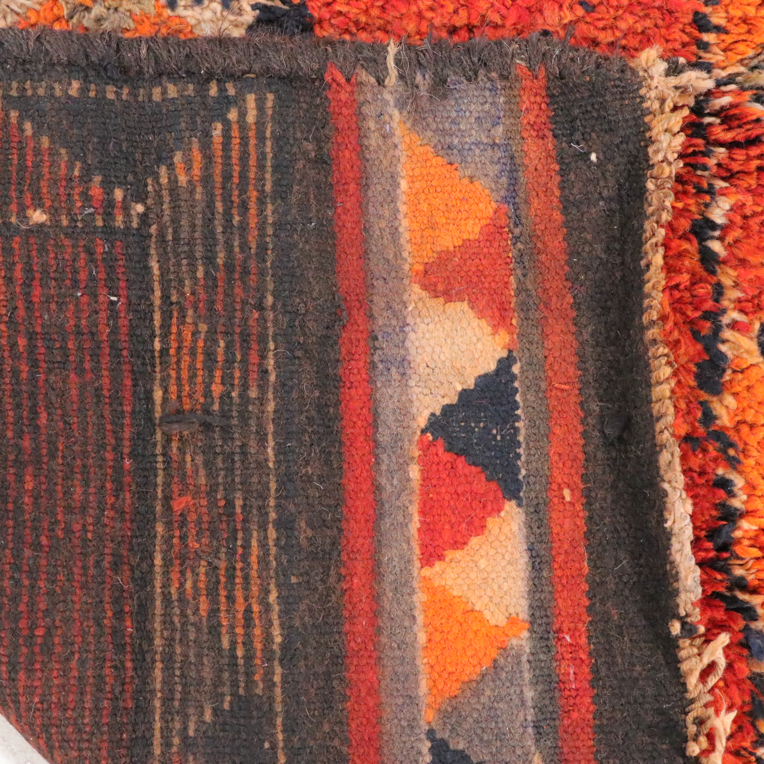 3'2 x 10'8 Hand-Knotted Moroccan Berber Carpet Runner Long Rug