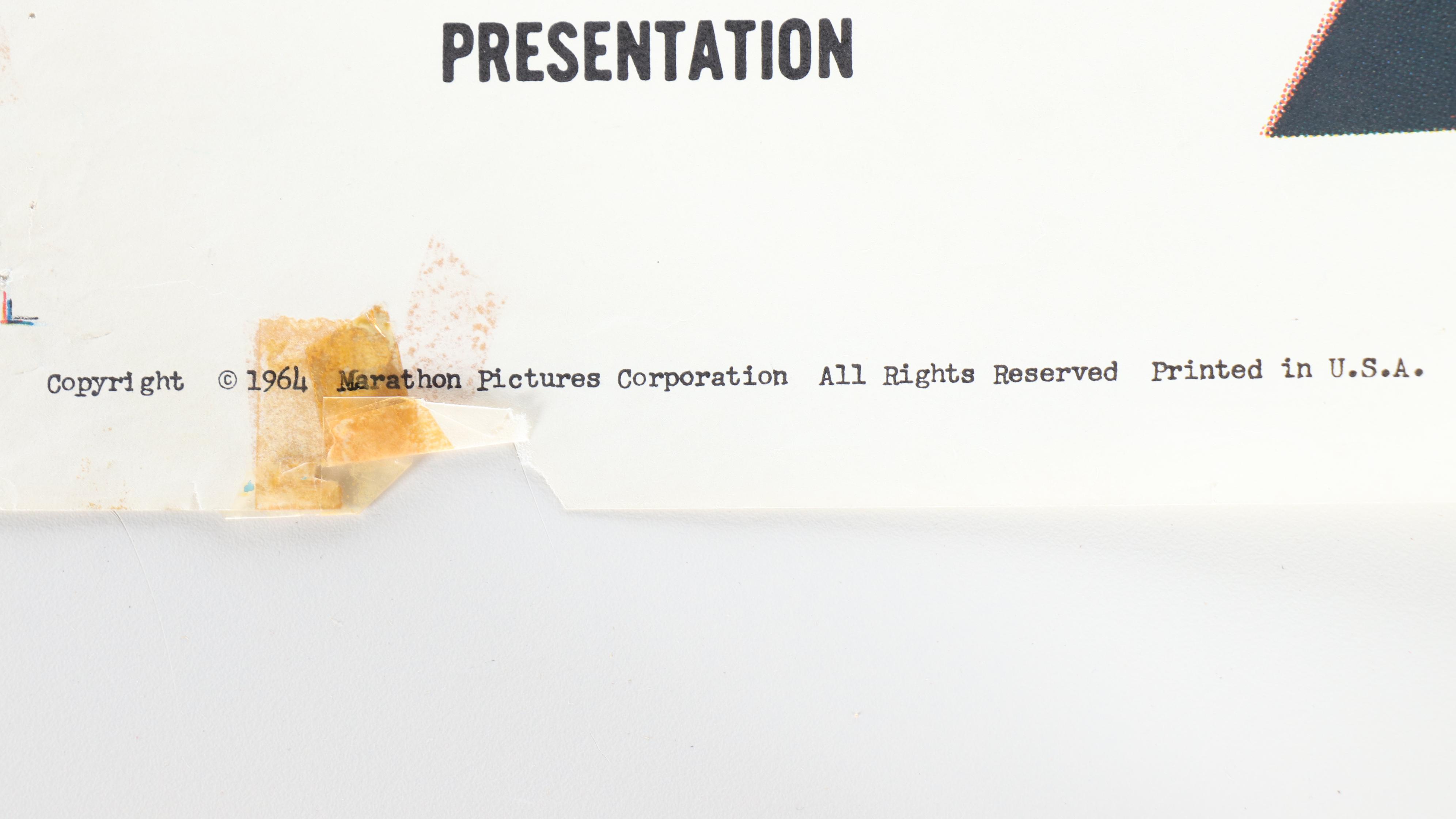 Six Vintage Movie Posters, 1950s to 1960s