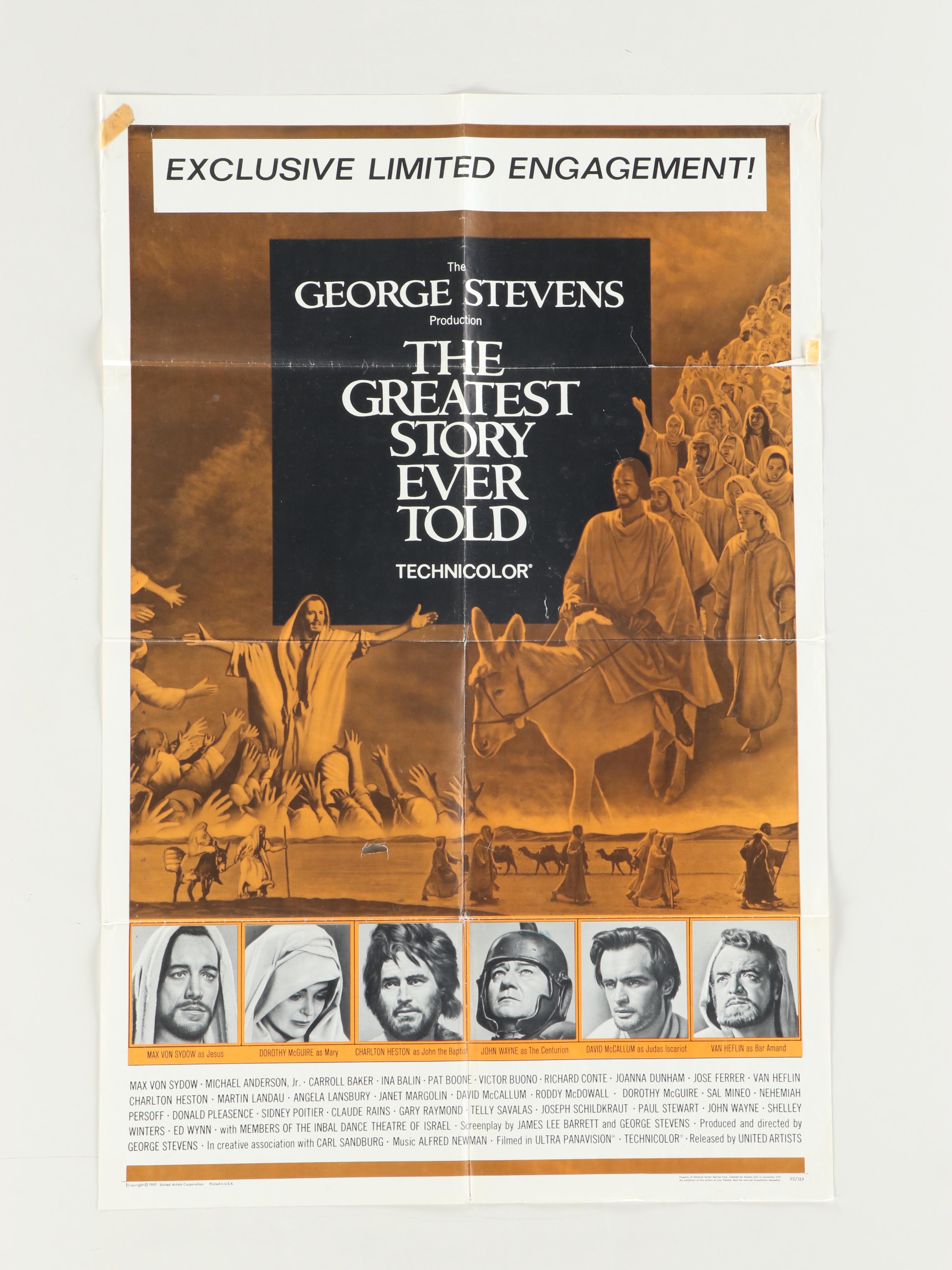 Six Vintage Movie Posters, 1950s to 1960s