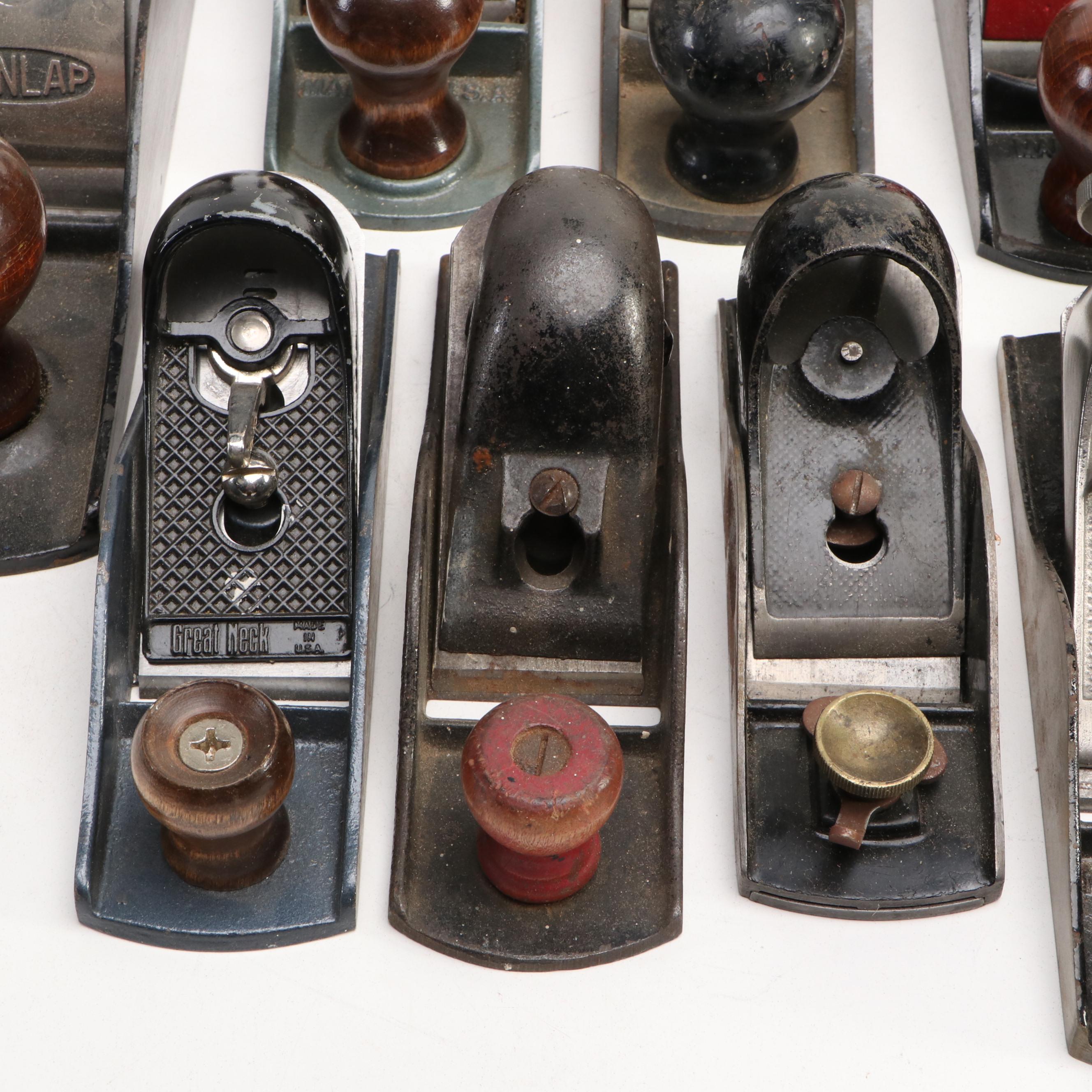 Dunlap, Craftsman, and Great Reck Steel and Wood Hand Planes with Others
