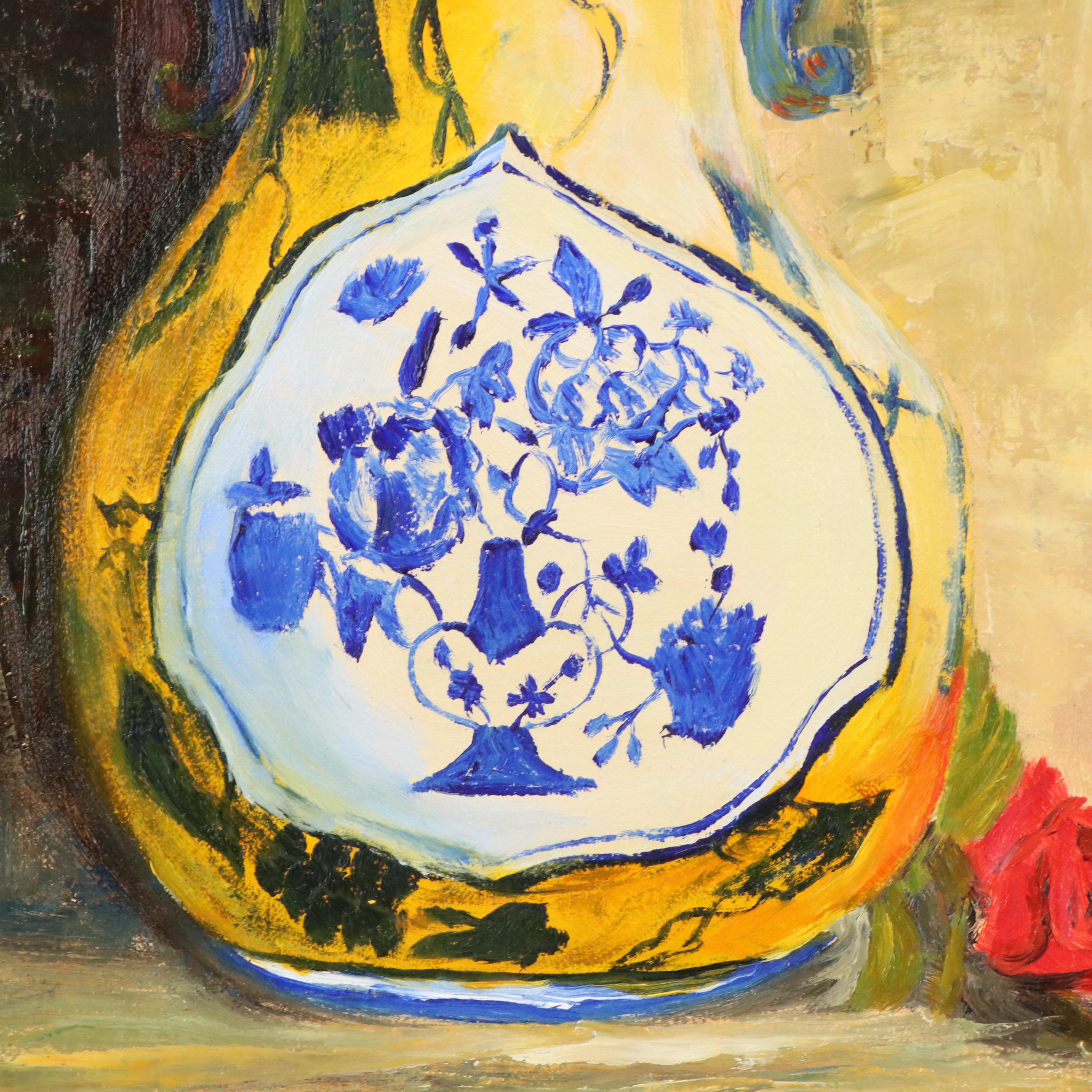 Guido Petruzzi Still Life Oil Painting "Primary Colors," 2012